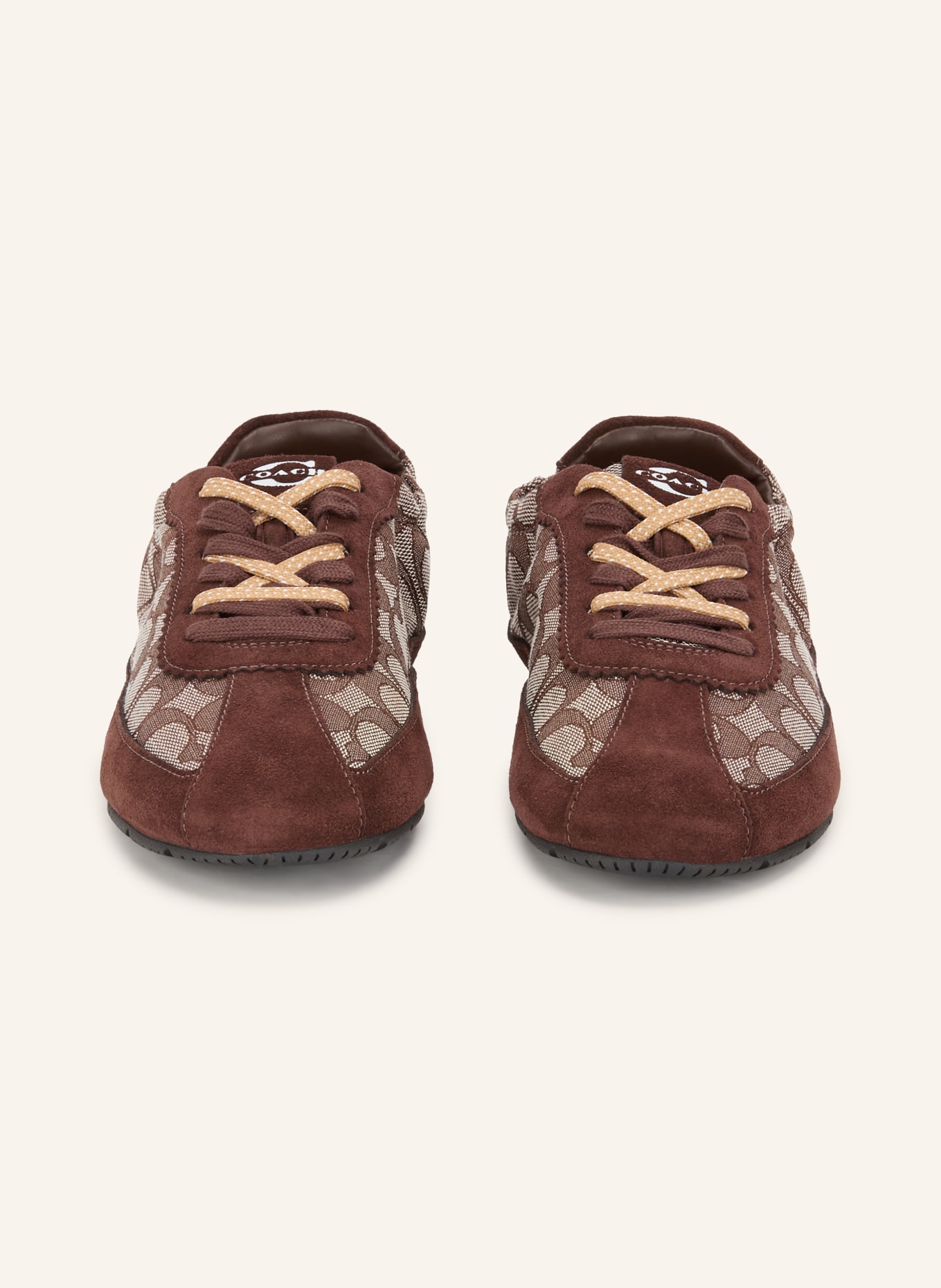COACH Sneakers: MARRON FONCÉ / BEIGE