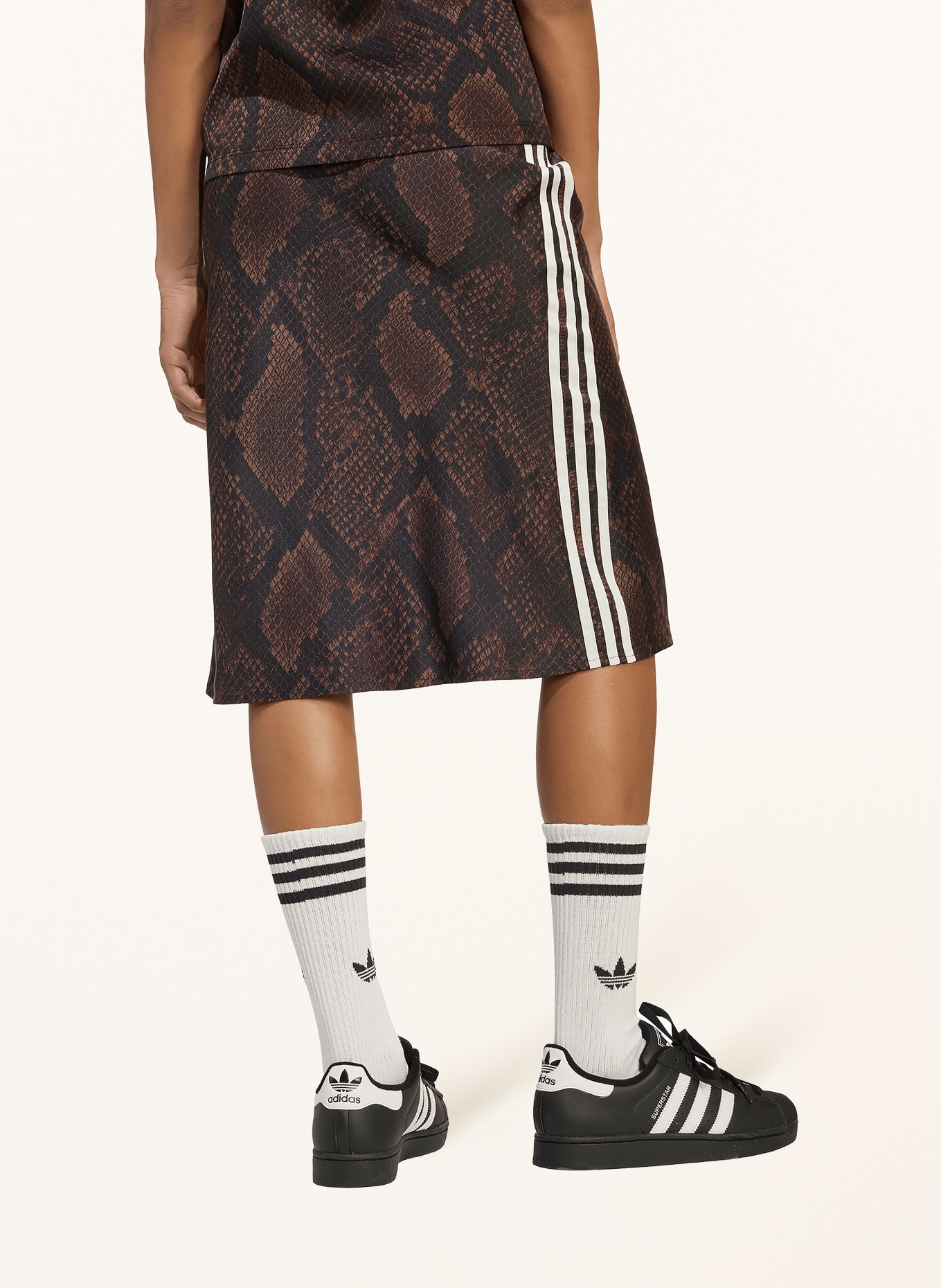 adidas Originals Satinrock SNAKE PRINT: DUNKELBRAUN / BRAUN / WEISS