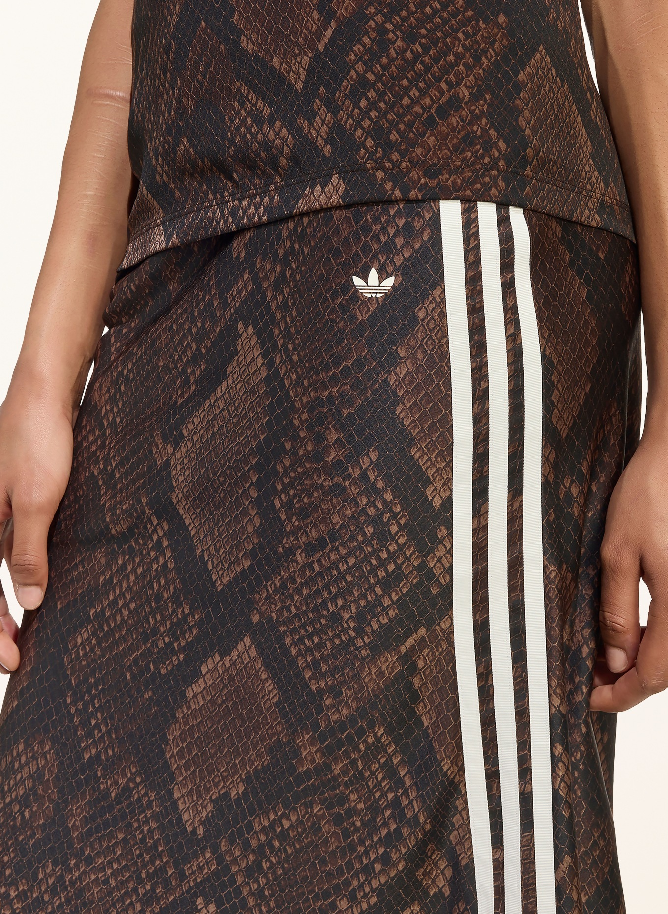 adidas Originals Satinrock SNAKE PRINT: DUNKELBRAUN / BRAUN / WEISS