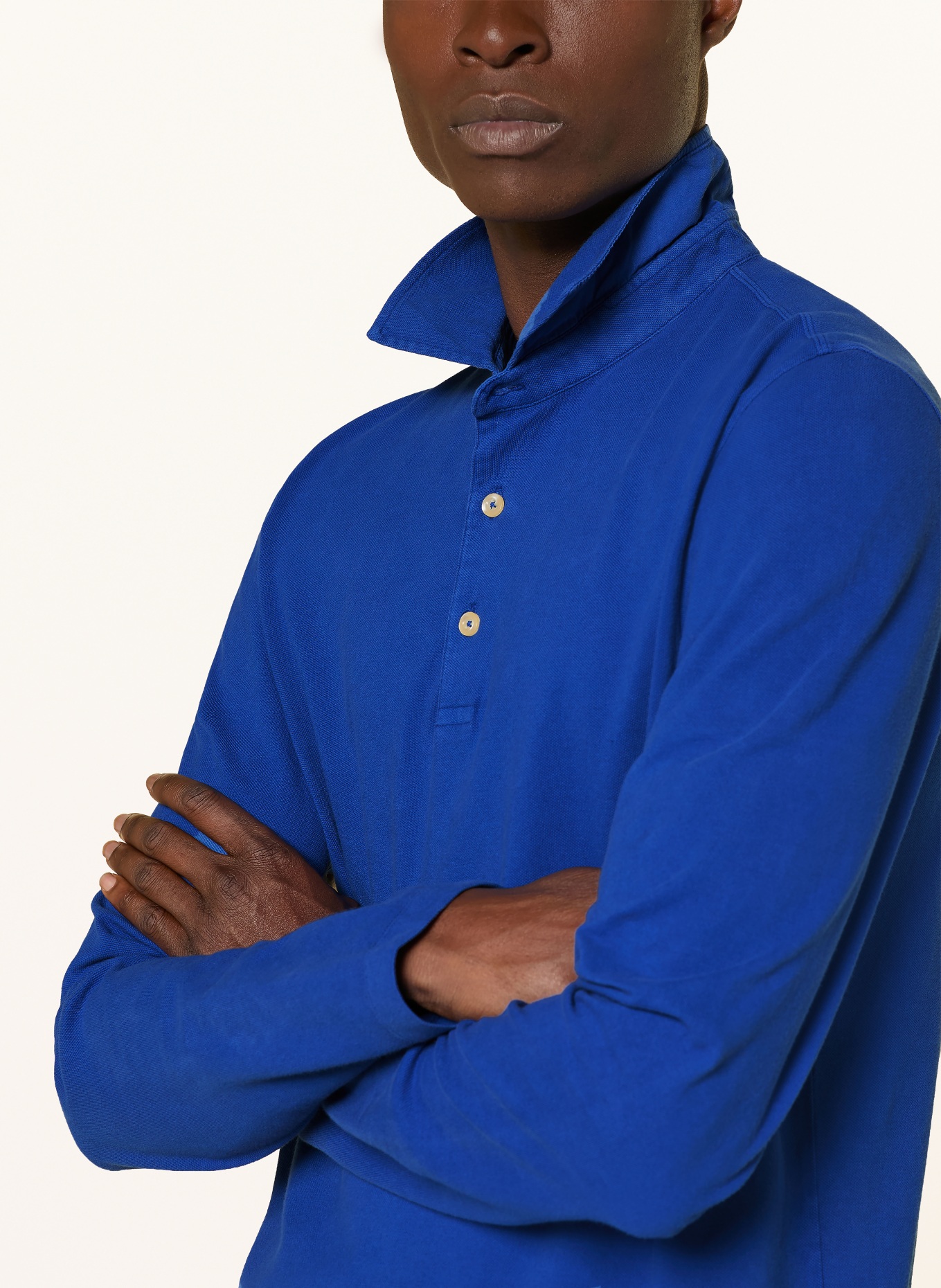 MAERZ MUENCHEN Piqué polo shirt: BLUE