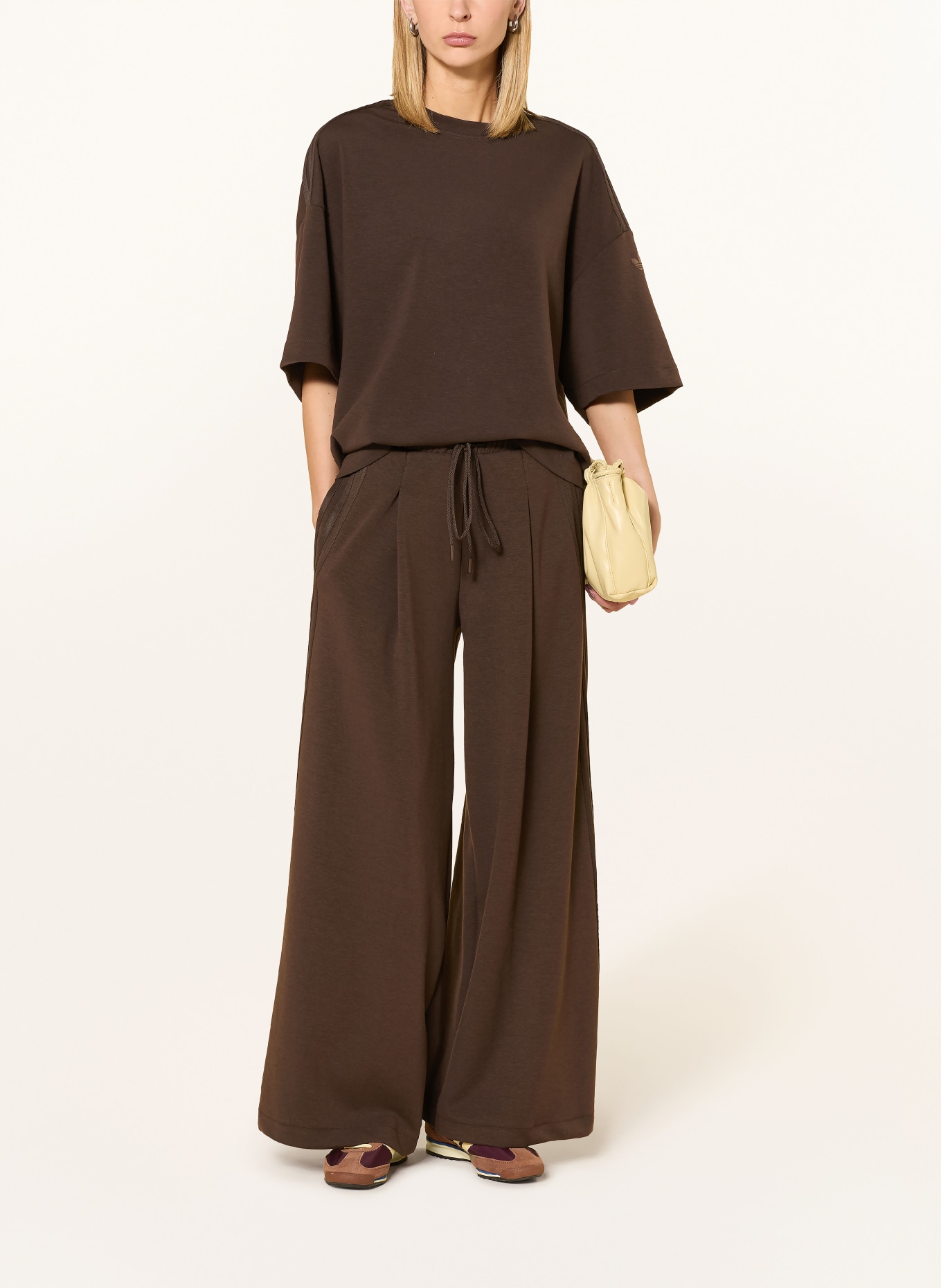 adidas Originals Sweatpants WIDE LEG: DUNKELBRAUN