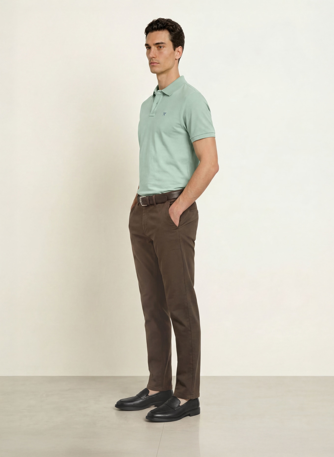 HACKETT LONDON Koszulka polo Piqué, krój slim fit: MIĘTOWY