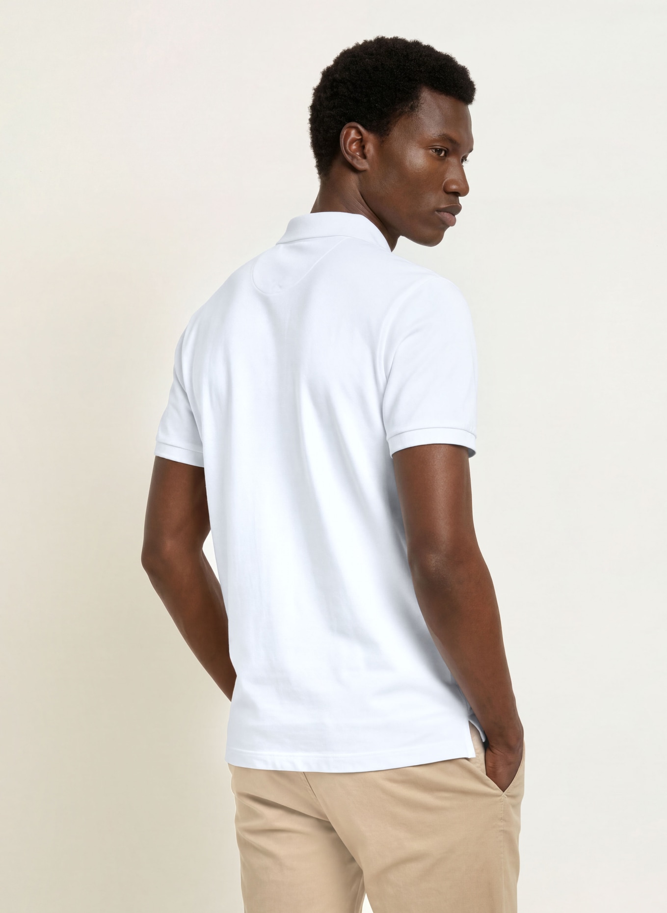 HACKETT LONDON Koszulka polo Piqué, krój slim fit: BIAŁY