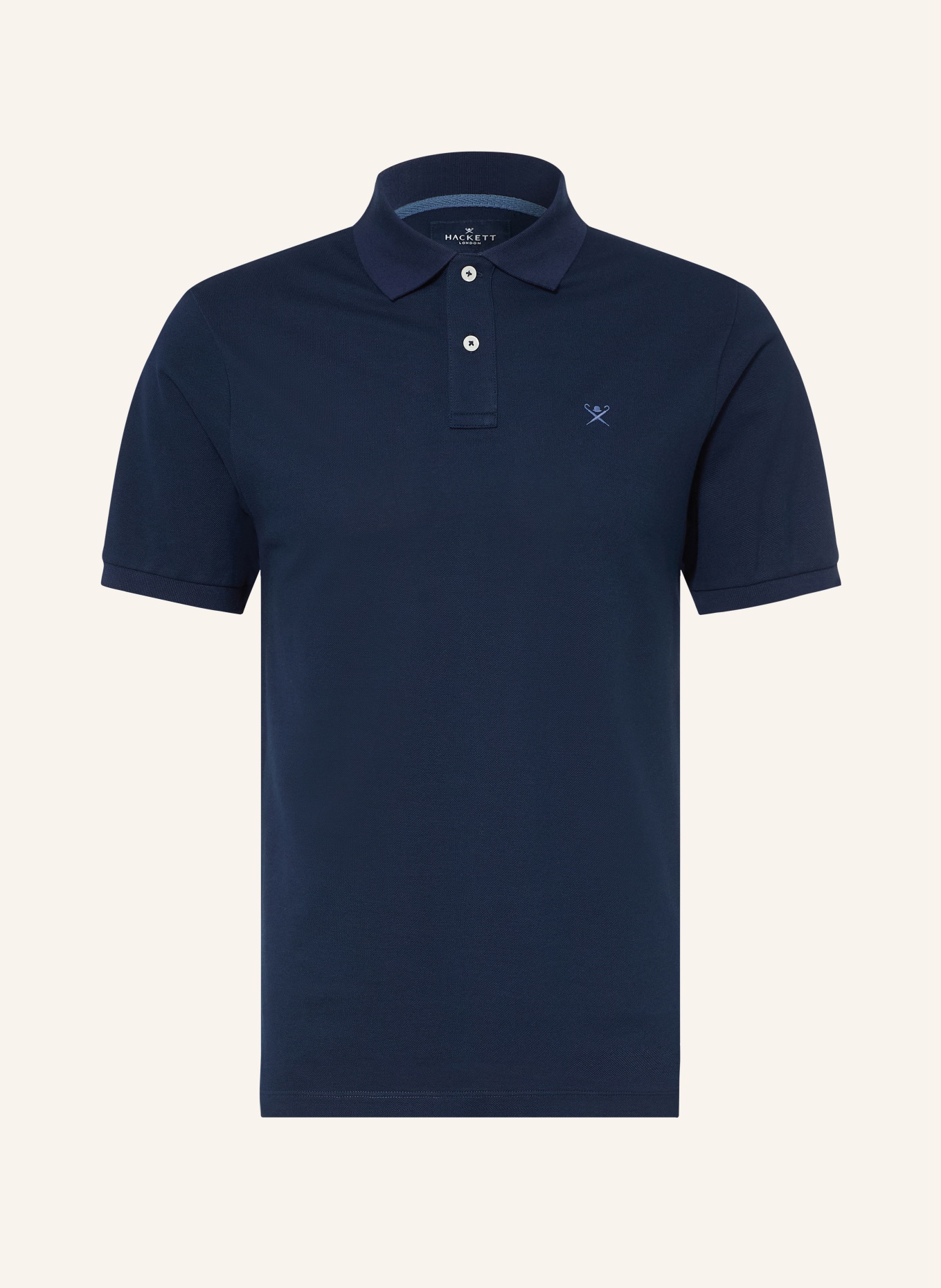 HACKETT LONDON Koszulka polo Piqué, krój slim fit: GRANATOWY