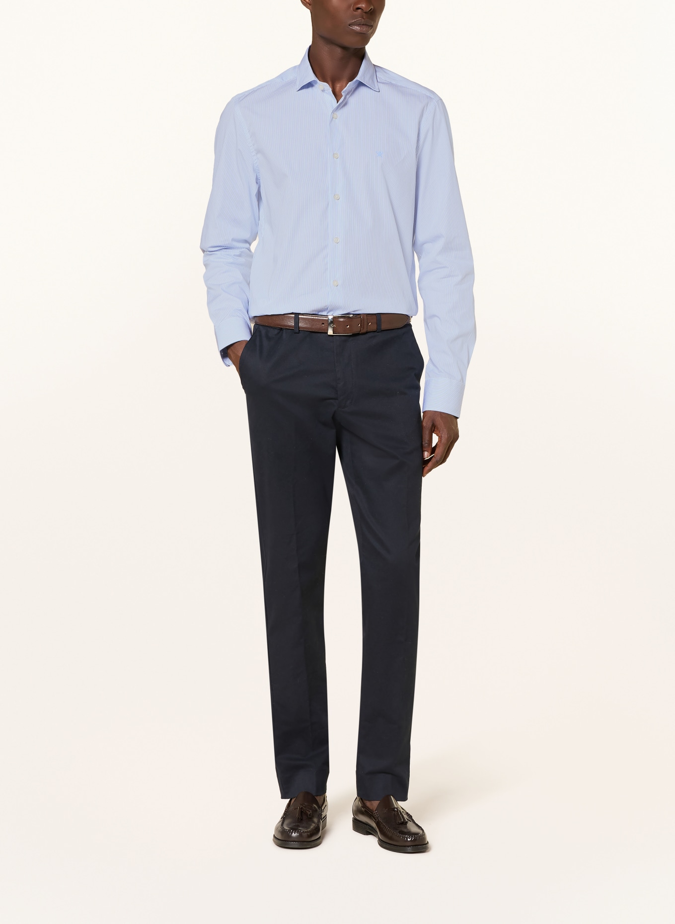 HACKETT LONDON Koszula o kroju Tailored Fit: JASNONIEBIESKI / GRANATOWY / NIEBIESKI