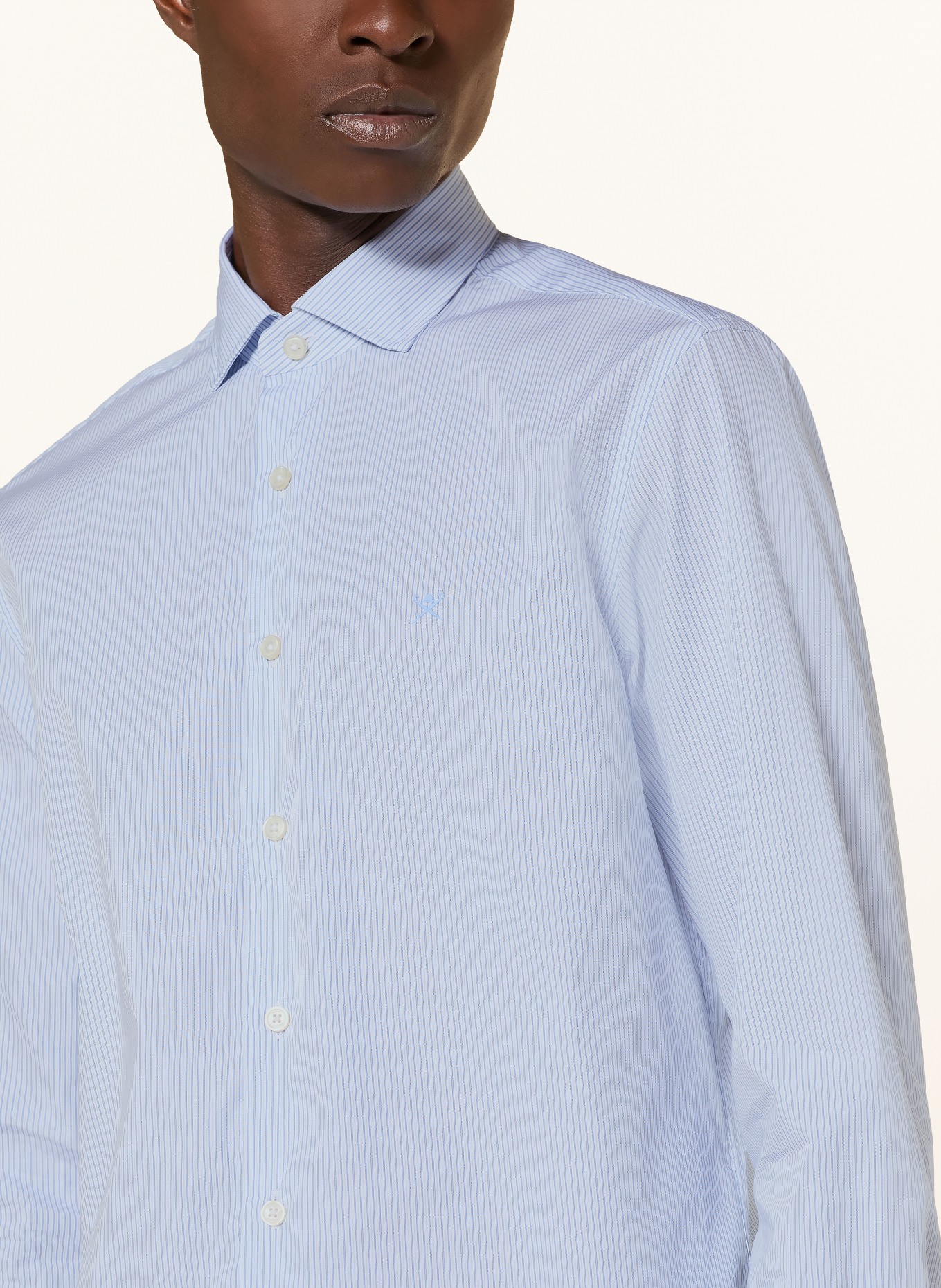HACKETT LONDON Koszula o kroju Tailored Fit: JASNONIEBIESKI / GRANATOWY / NIEBIESKI