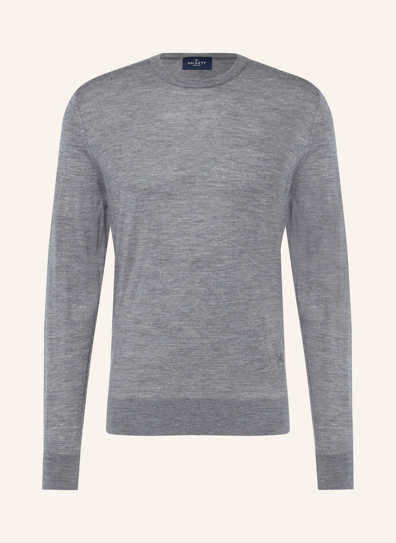 HACKETT LONDON Sweter z wełny merynosowej: SZARY