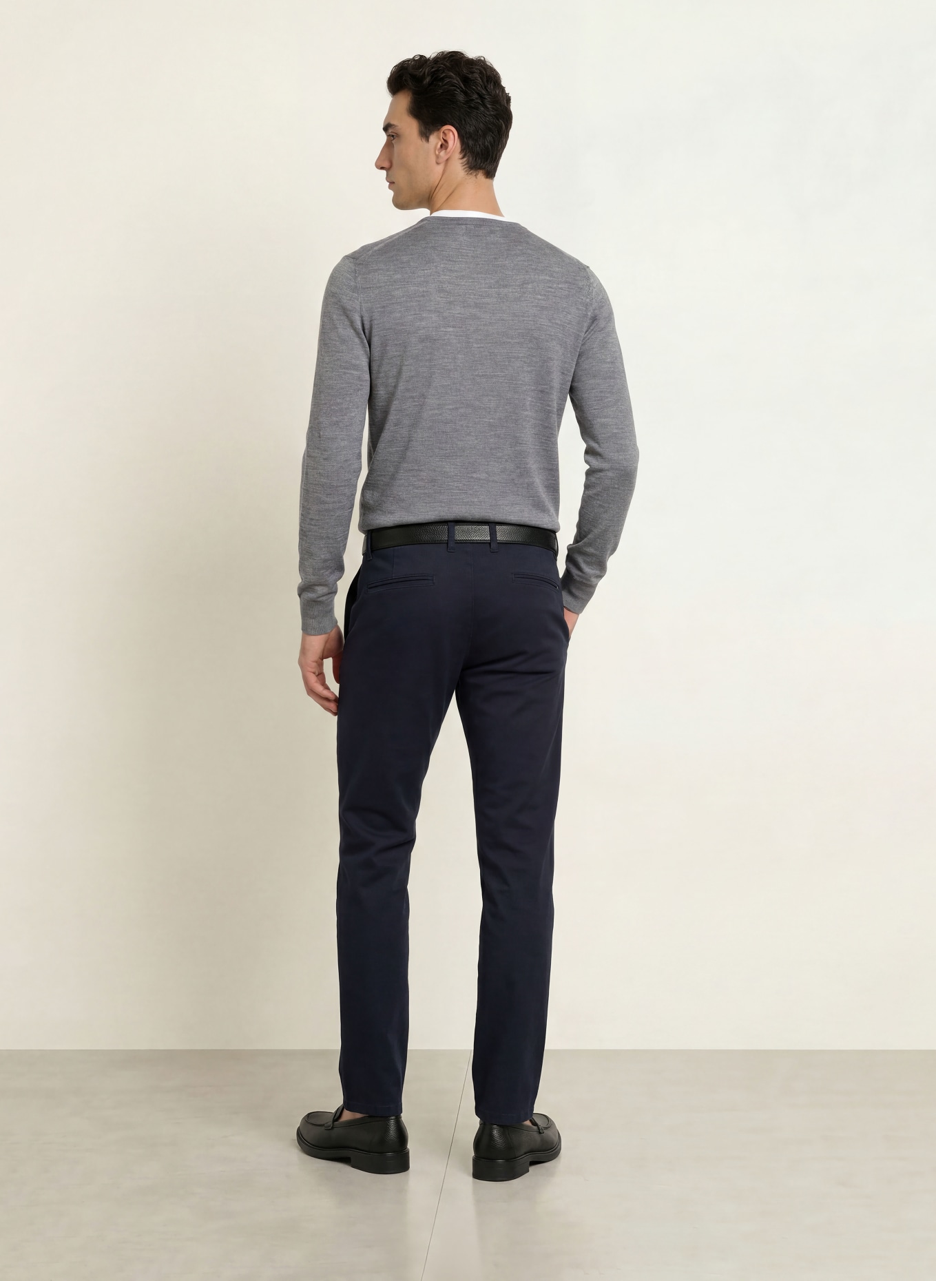 HACKETT LONDON Sweter z wełny merynosowej: SZARY