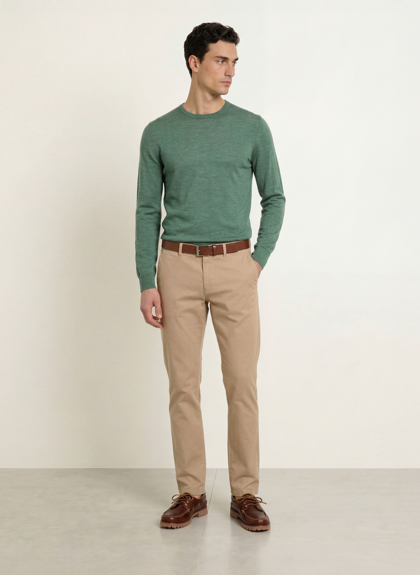 HACKETT LONDON Trui van merinowol: GROEN