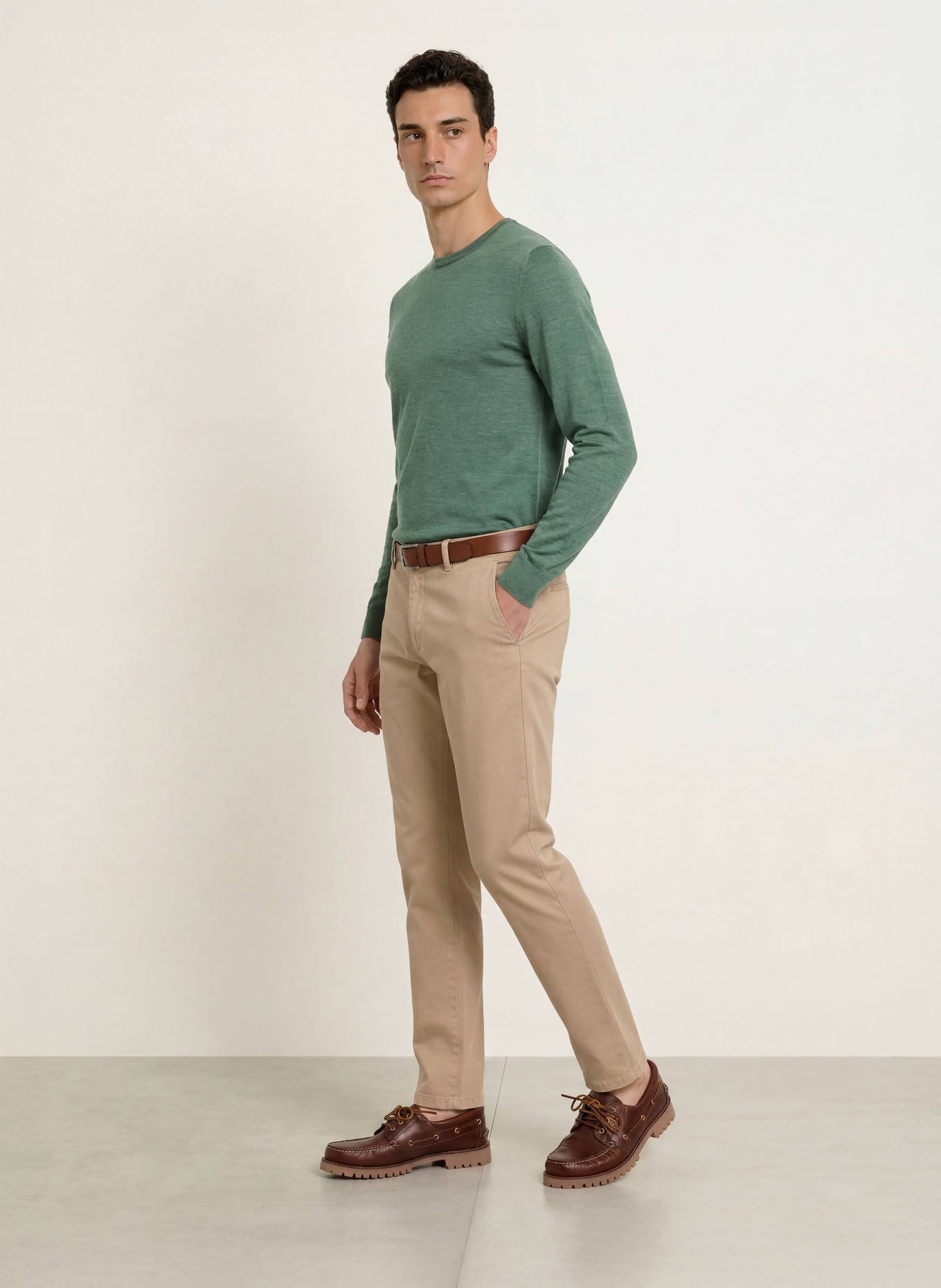 HACKETT LONDON Trui van merinowol: GROEN