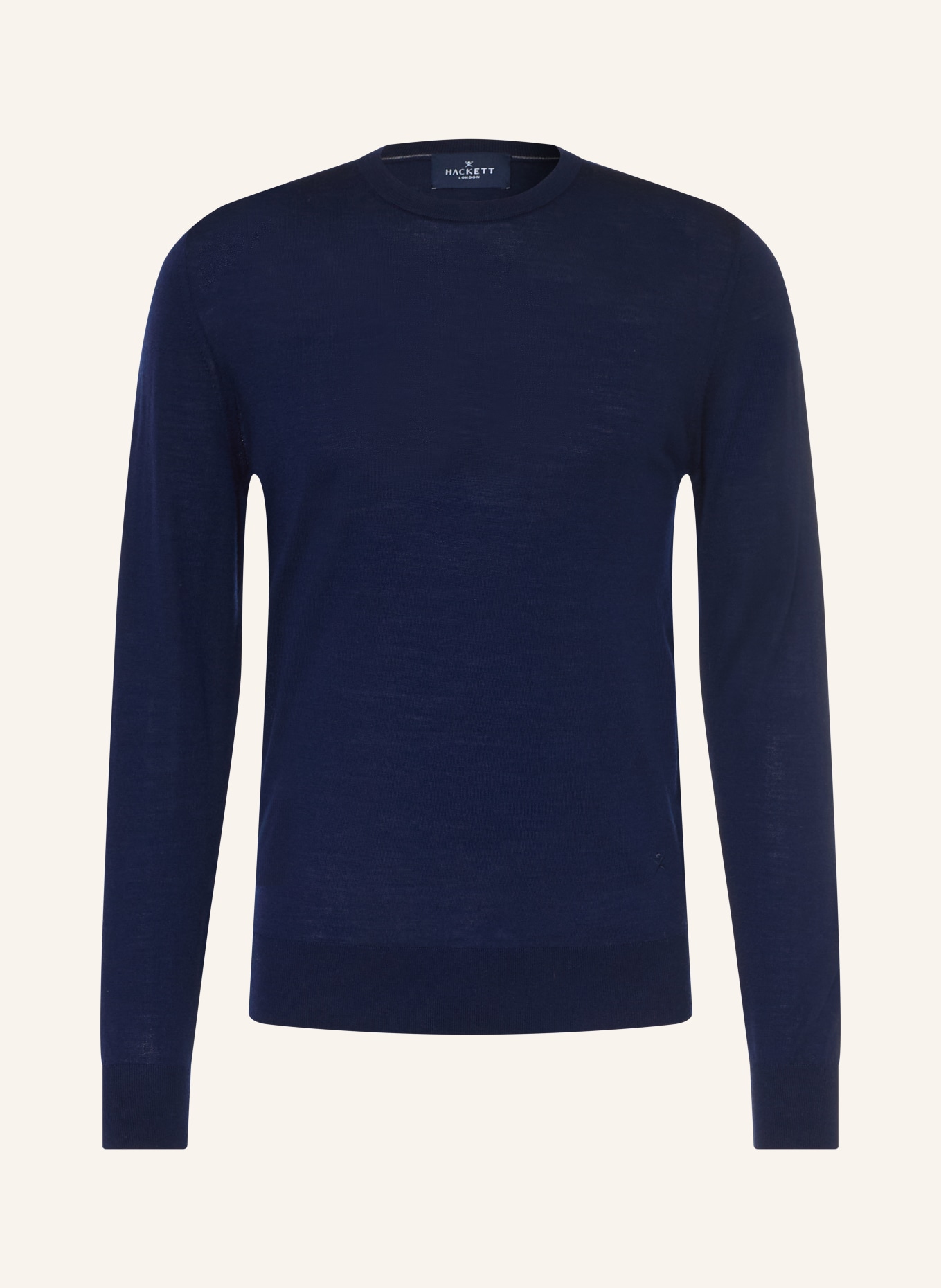 HACKETT LONDON Merino wool sweaters: DARK BLUE