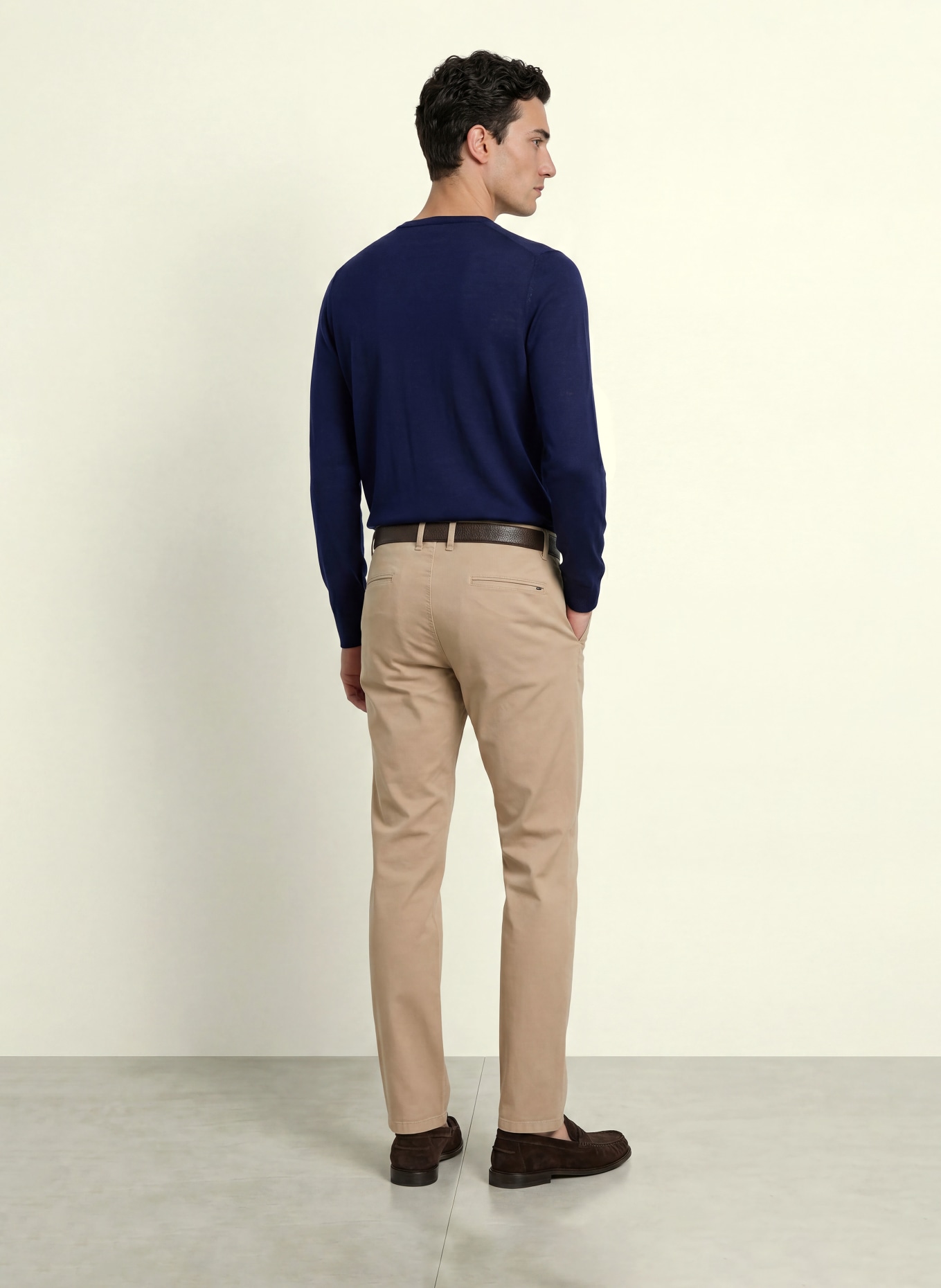 HACKETT LONDON Merino wool sweaters: DARK BLUE
