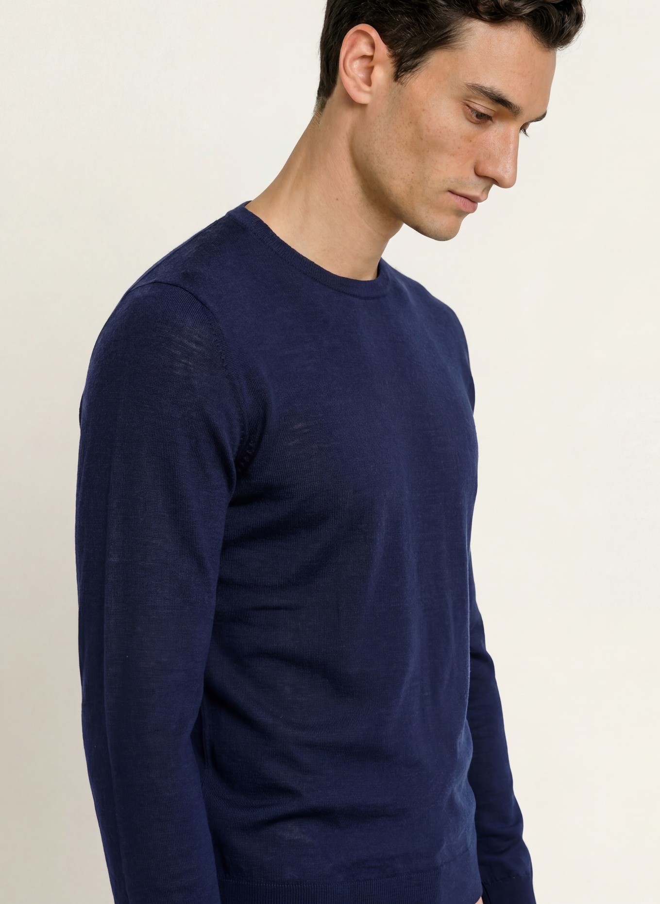 HACKETT LONDON Merino wool sweaters: DARK BLUE