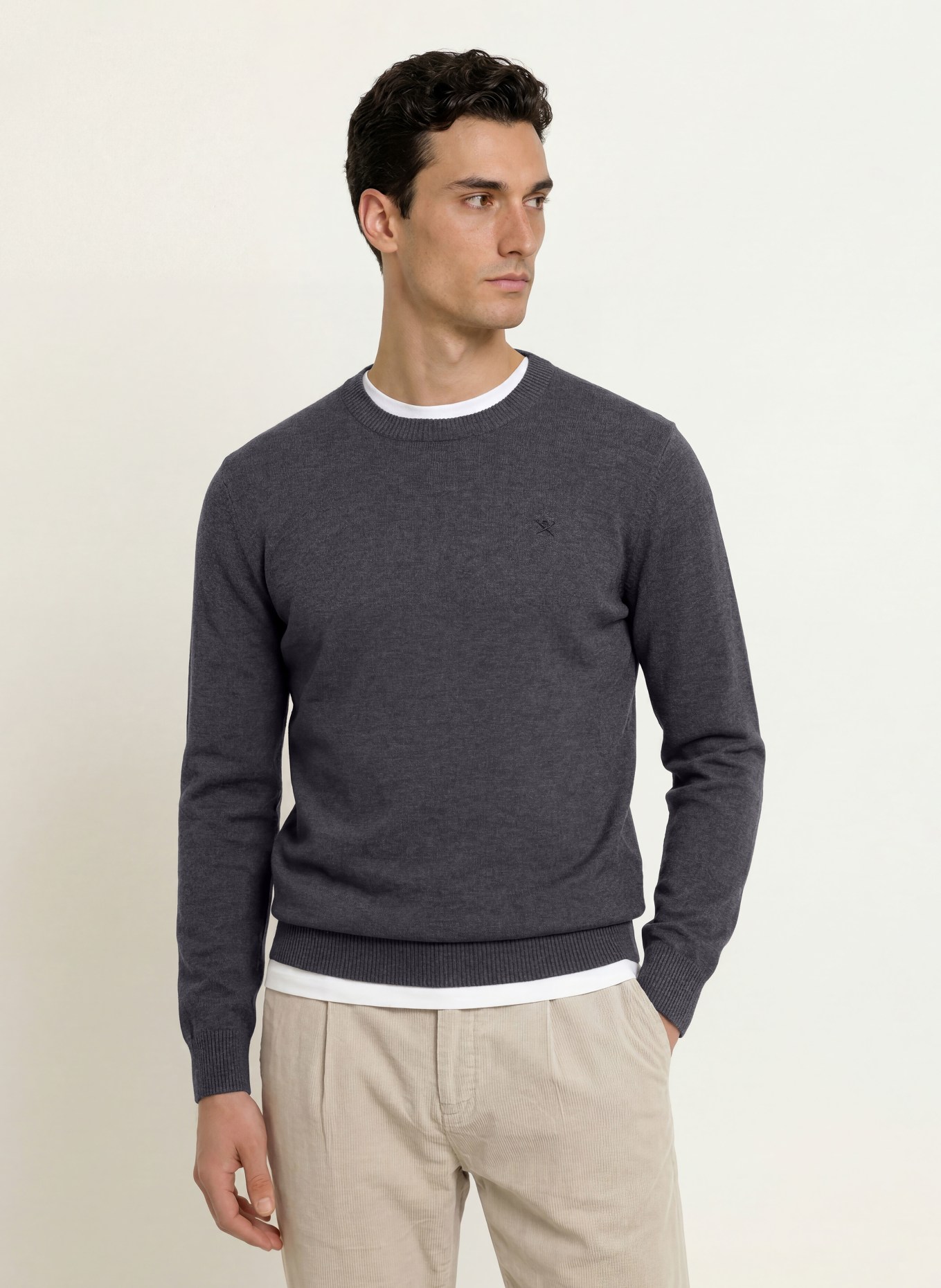 HACKETT LONDON Sweter: CZIEMNOSZARY