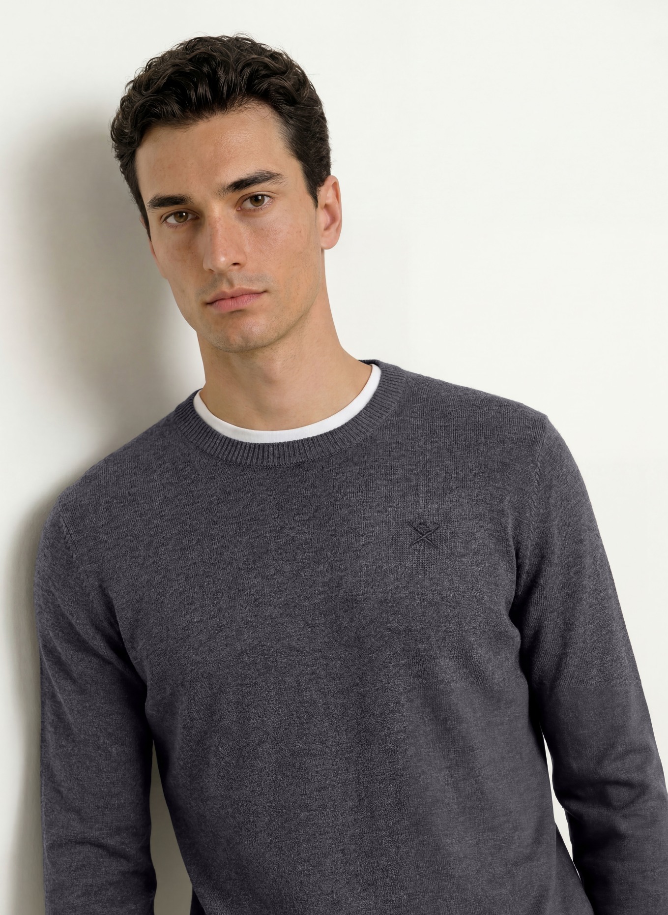 HACKETT LONDON Sweter: CZIEMNOSZARY