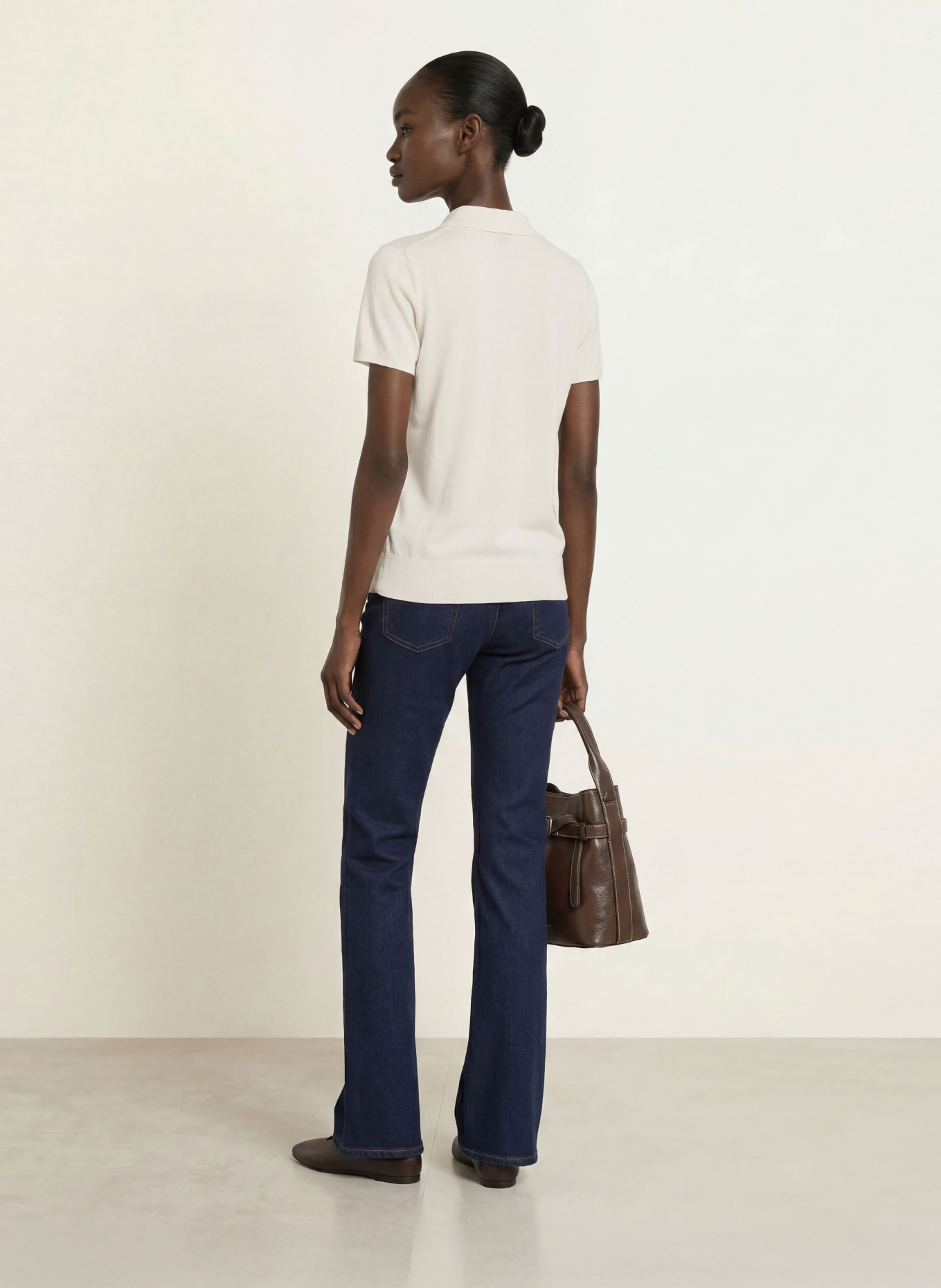 Calvin Klein Pletená polokošile: KRÉMOVÁ