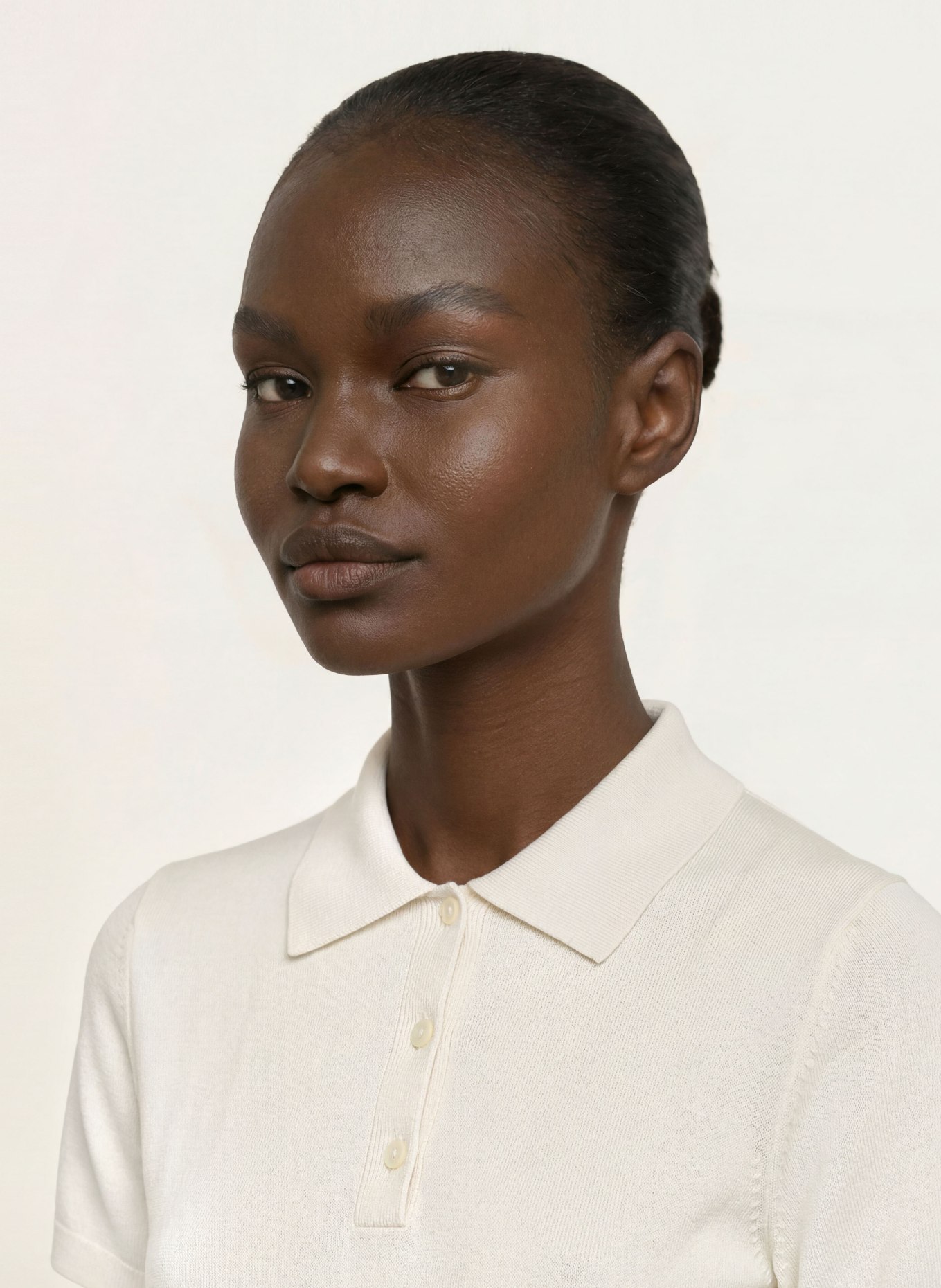 Calvin Klein Pletená polokošile: KRÉMOVÁ