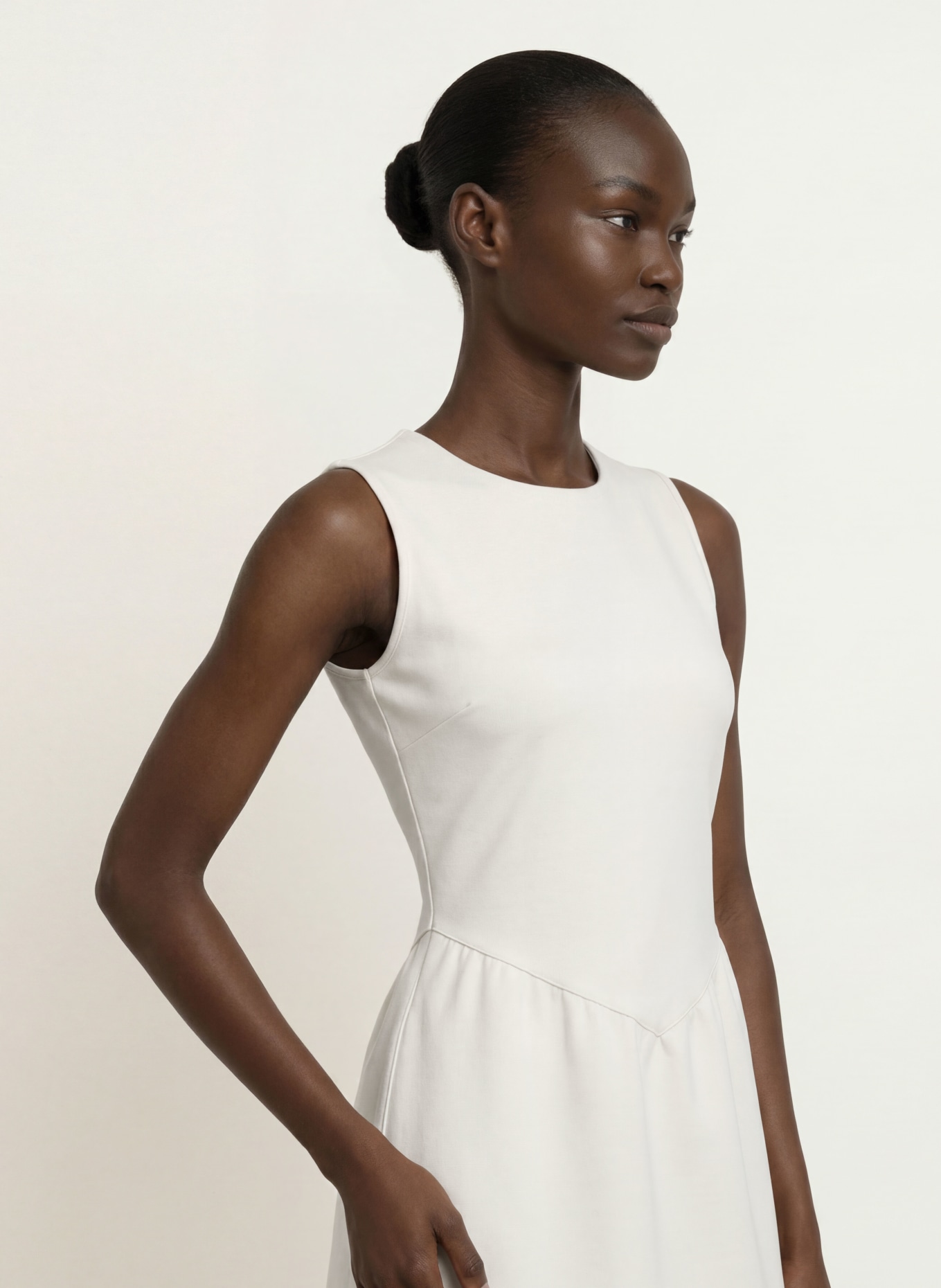 Calvin Klein Jerseyové šaty: KRÉMOVÁ