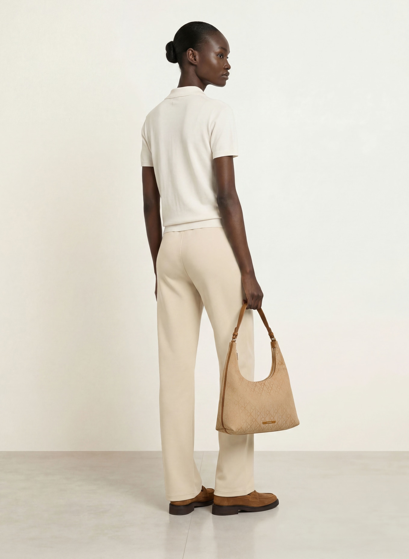 Calvin Klein Jersey pants: ECRU