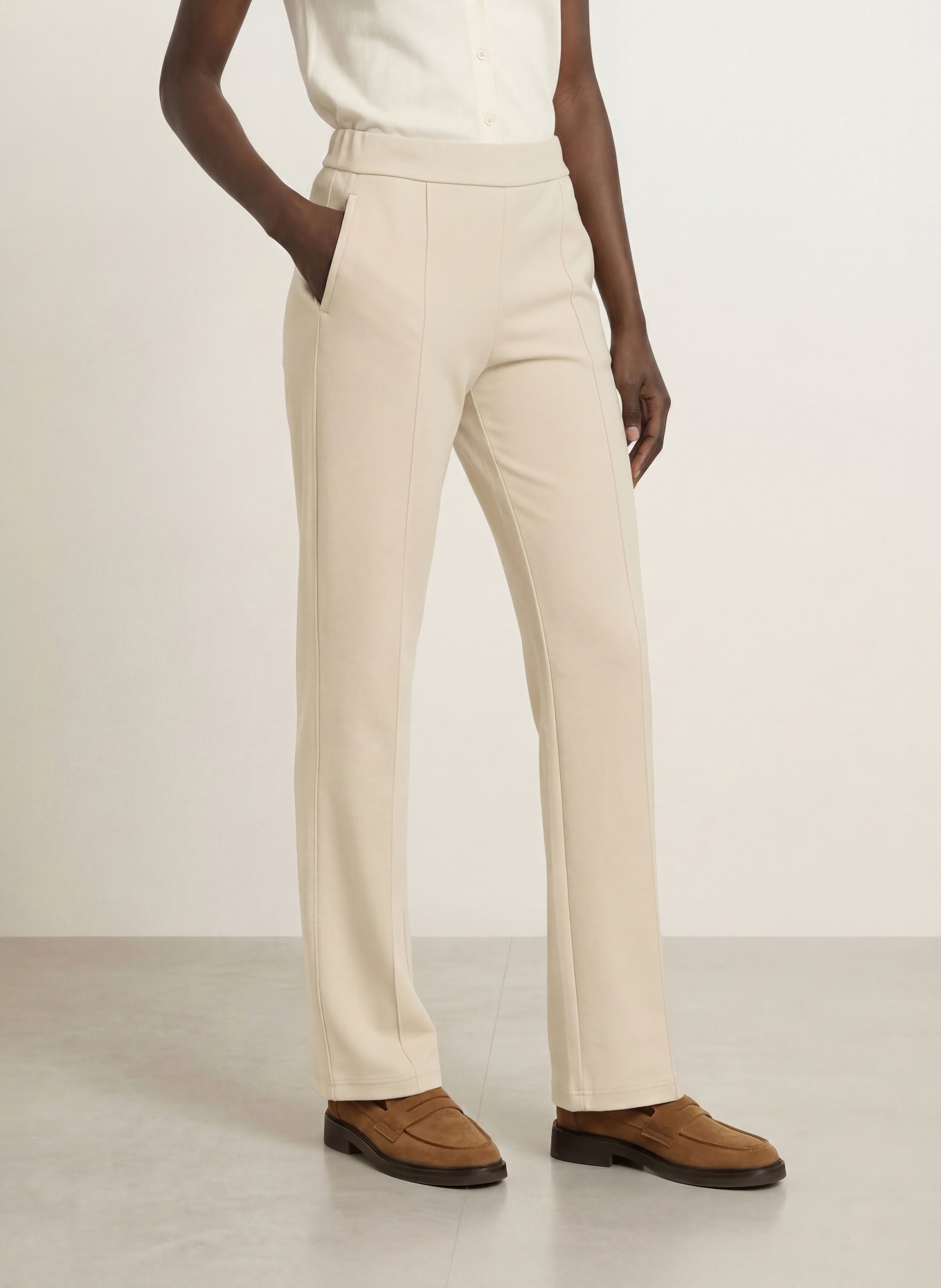Calvin Klein Jersey pants: ECRU