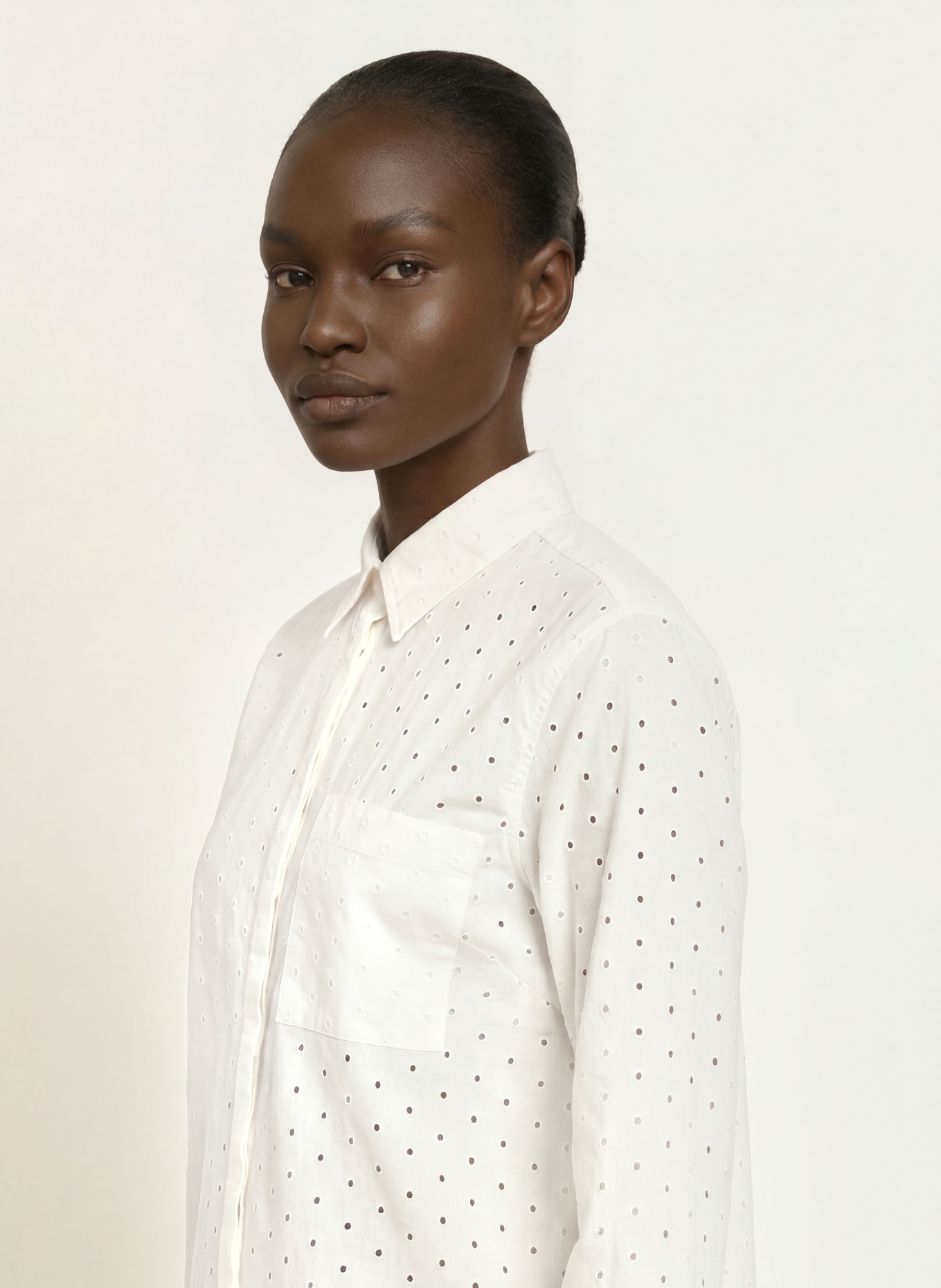 Calvin Klein Košilová halenka z prolamované krajky: REŽNÁ