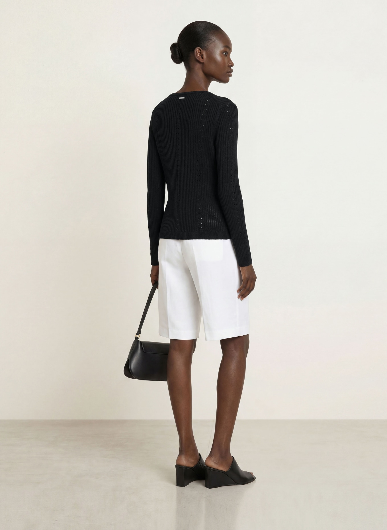 Calvin Klein Gebreid vest: ZWART