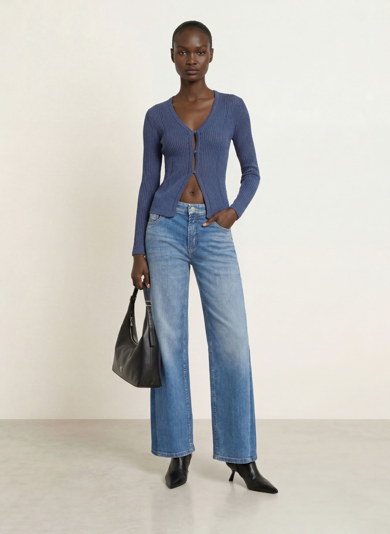 Calvin Klein Gebreid vest: BLAUW