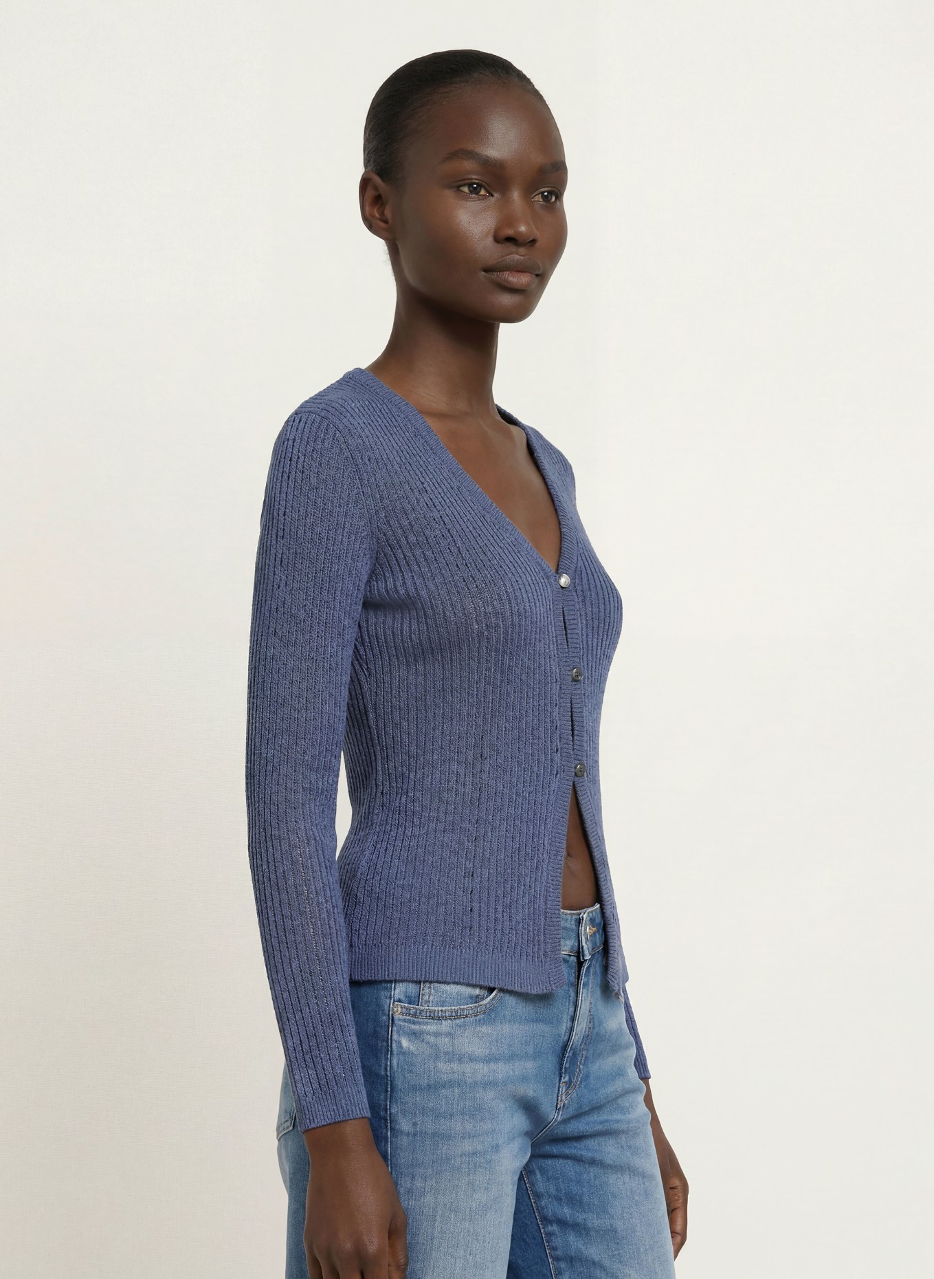 Calvin Klein Gebreid vest: BLAUW