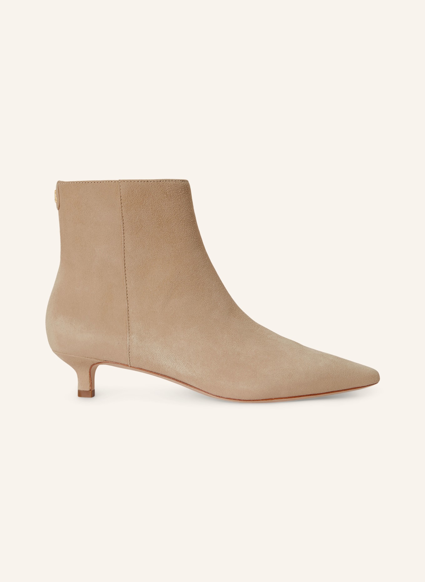 LAUREN RALPH LAUREN Kotníkové boty: BÉŽOVÁ / ZLATÁ
