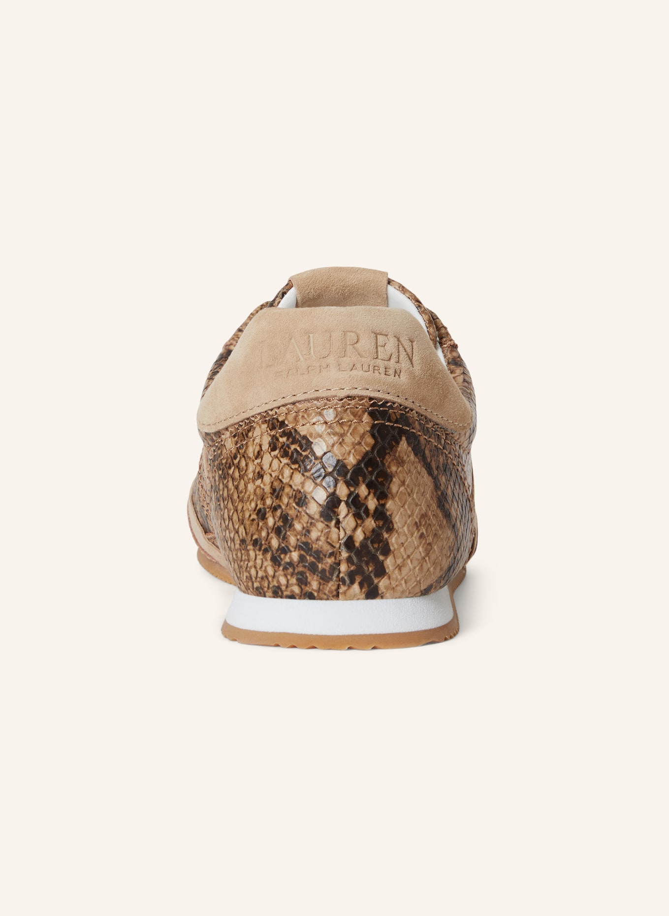 LAUREN RALPH LAUREN Sneakersy DANI: VELBLOUDÍ / TMAVĚ HNĚDÁ / BÉŽOVÁ