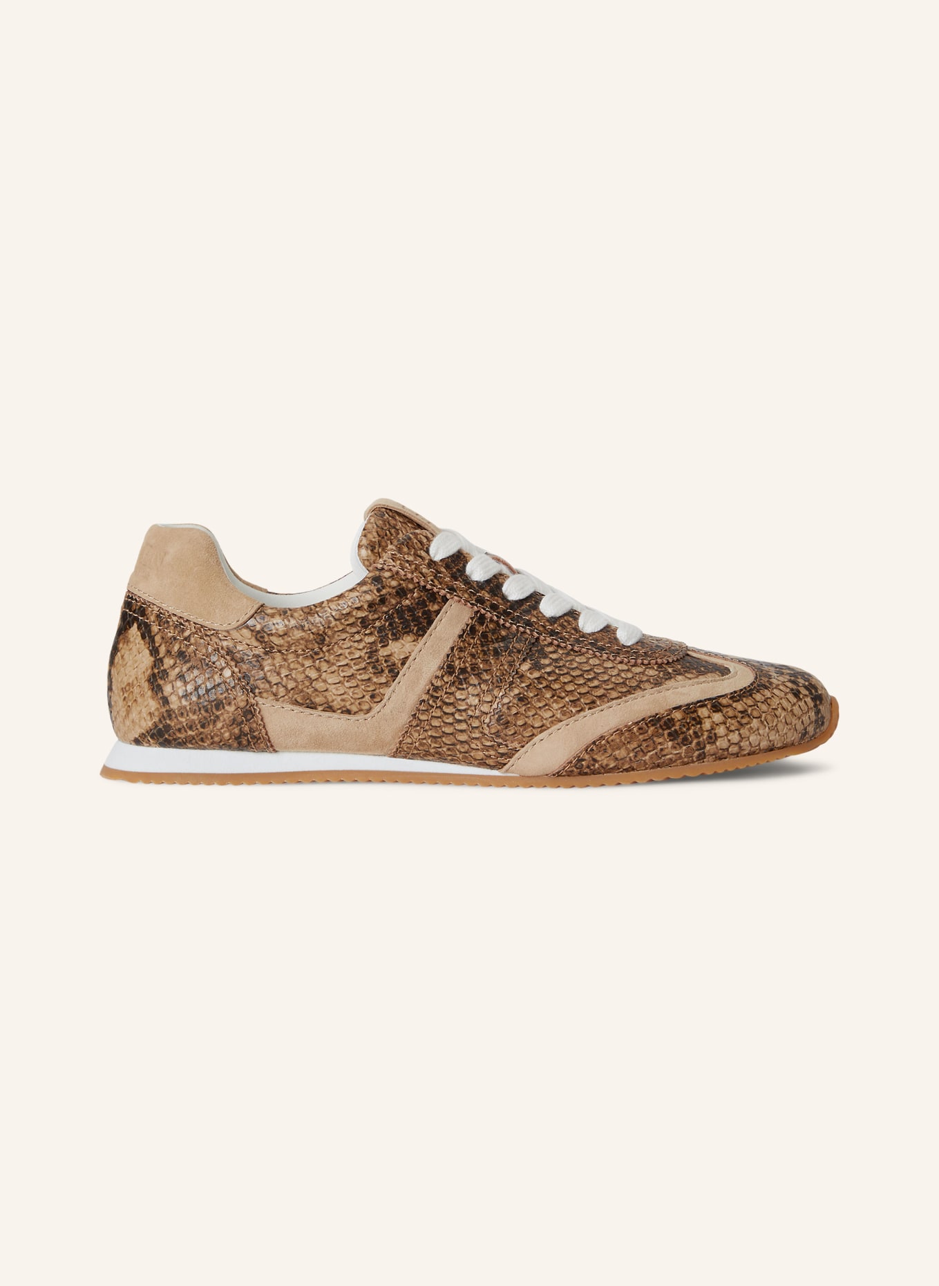 LAUREN RALPH LAUREN Sneakersy DANI: VELBLOUDÍ / TMAVĚ HNĚDÁ / BÉŽOVÁ