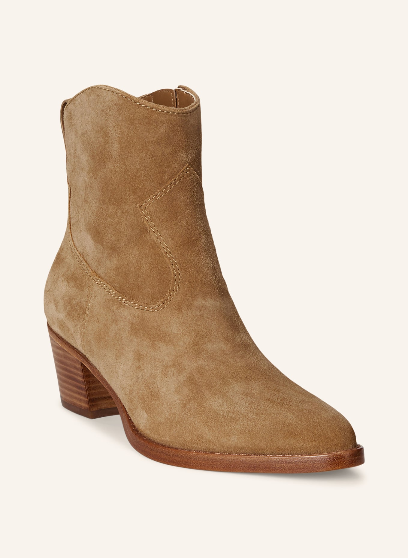 LAUREN RALPH LAUREN Kovbojské boty HARPHER: VELBLOUDÍ