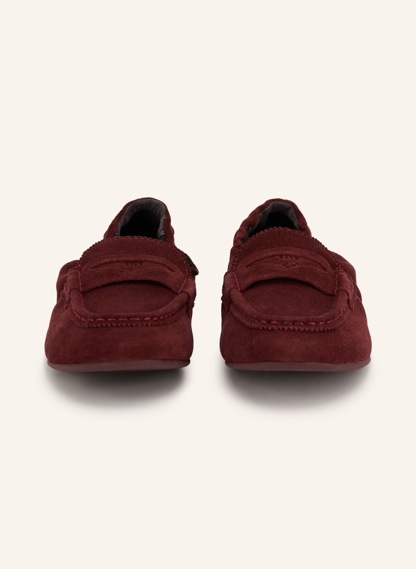 HUGO MYSTIE Moccasins: DARK RED