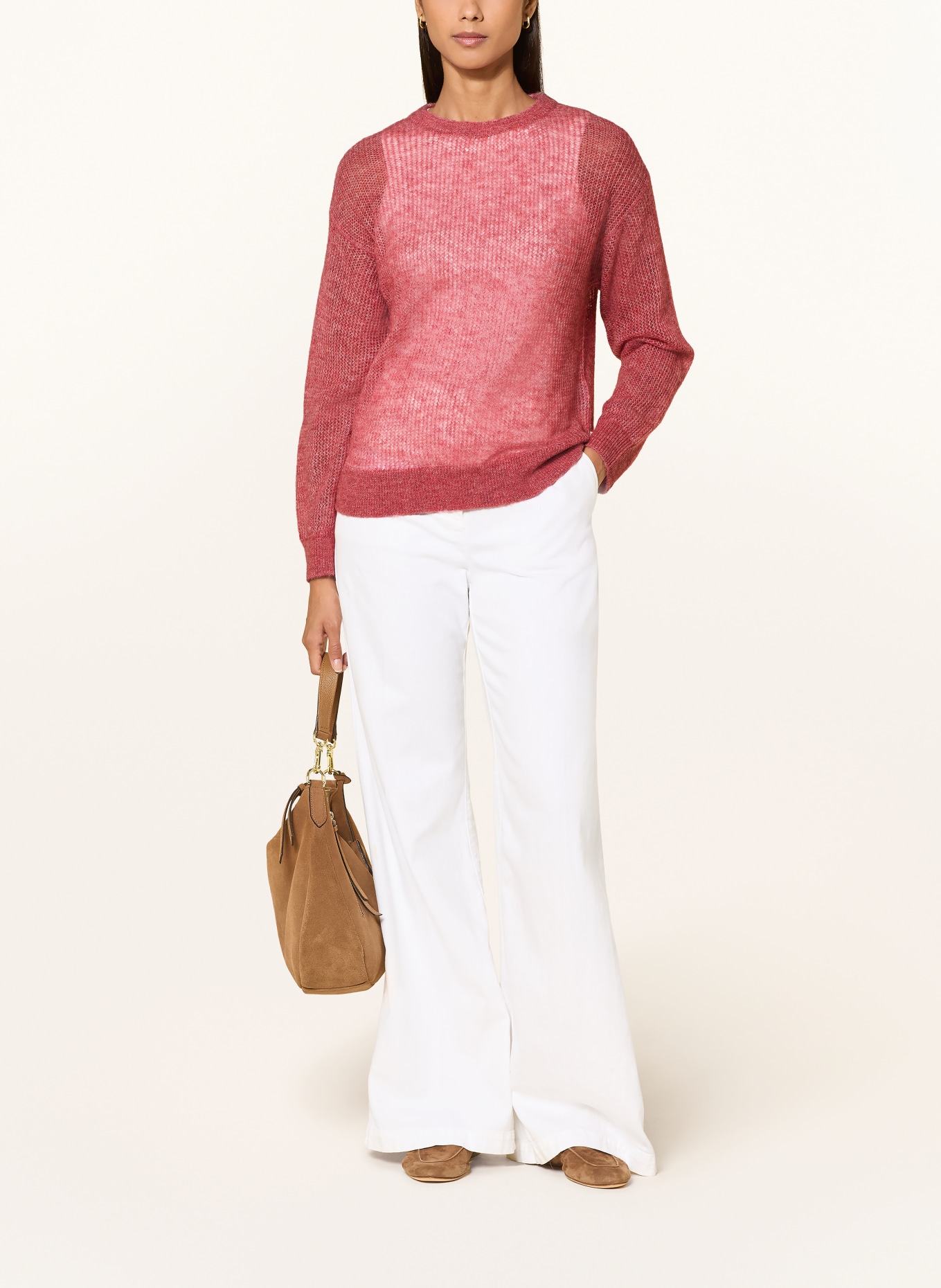MAERZ MUENCHEN Pull en alpaga: VIEUX ROSE