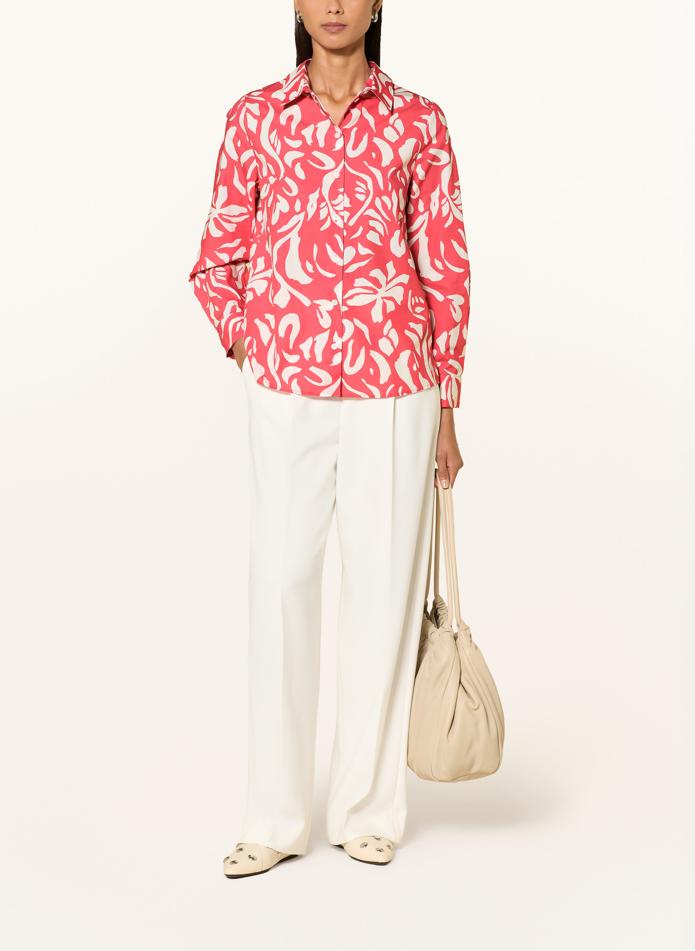 MAERZ MUENCHEN Overhemdblouse: LICHTROOD / WIT