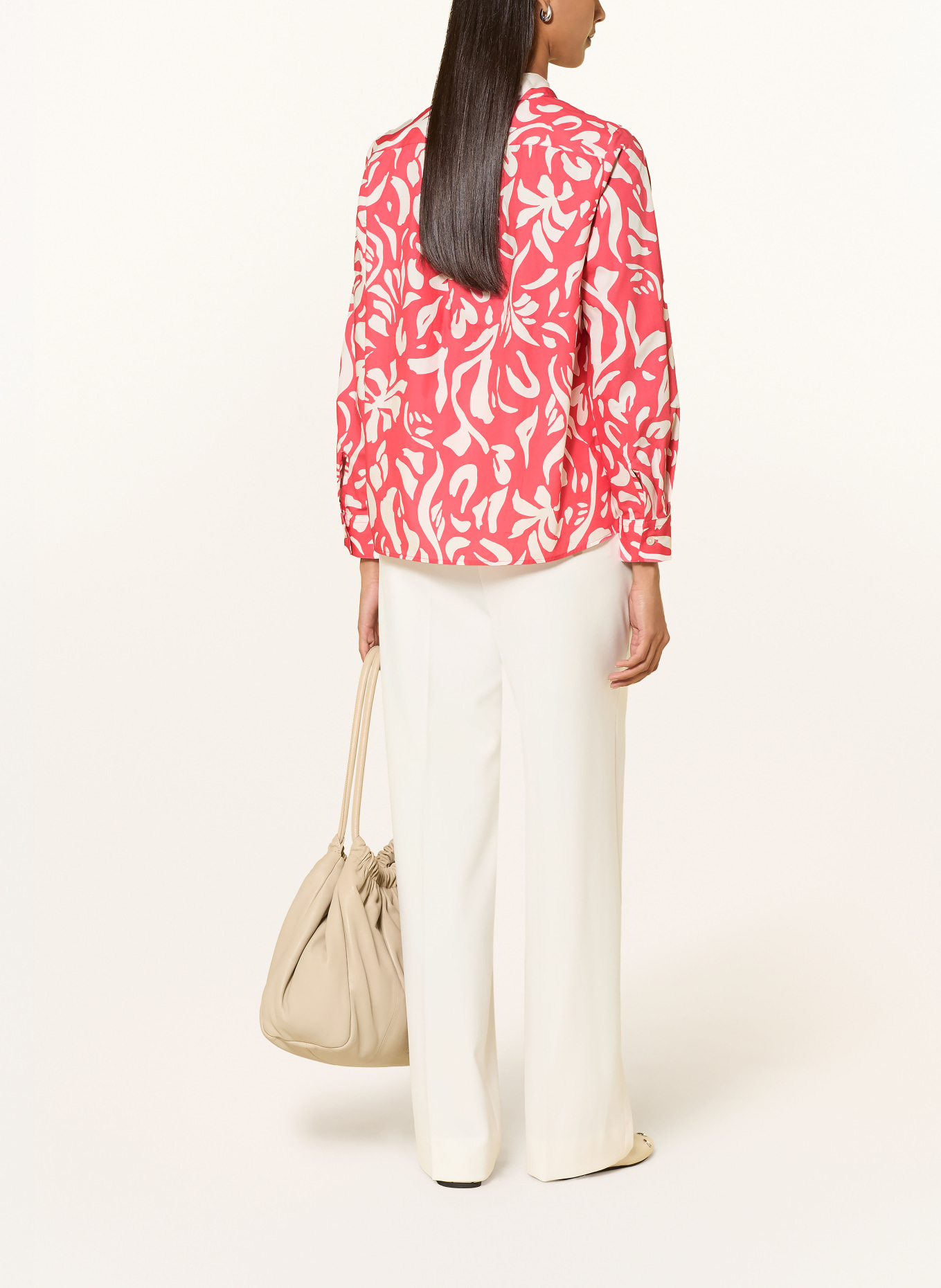 MAERZ MUENCHEN Overhemdblouse: LICHTROOD / WIT