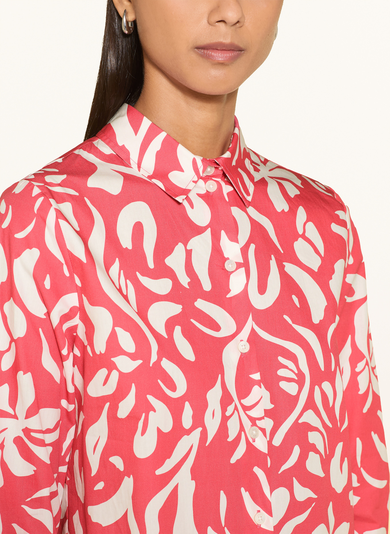 MAERZ MUENCHEN Overhemdblouse: LICHTROOD / WIT