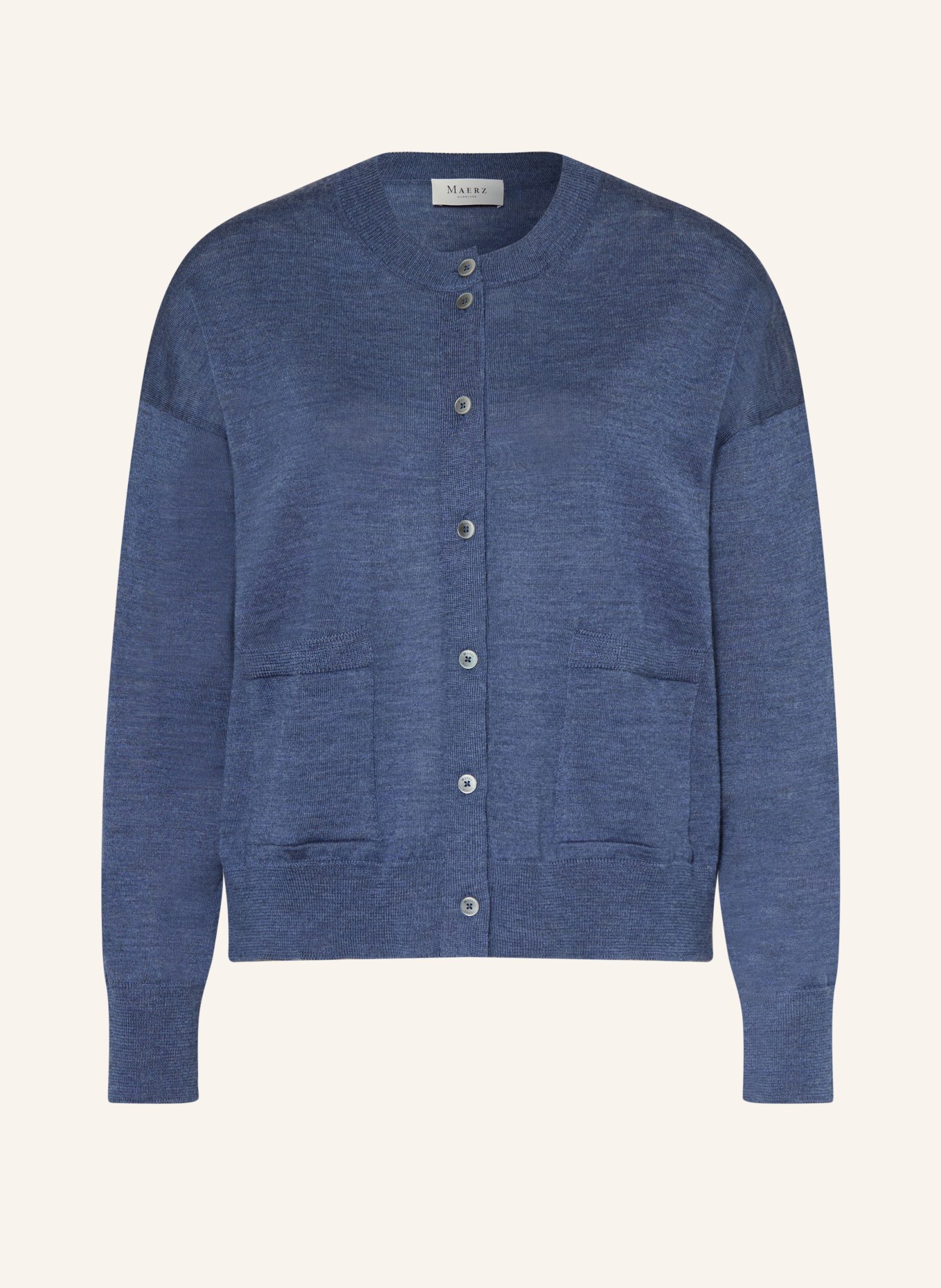 MAERZ MUENCHEN Strickjacke: BLAU