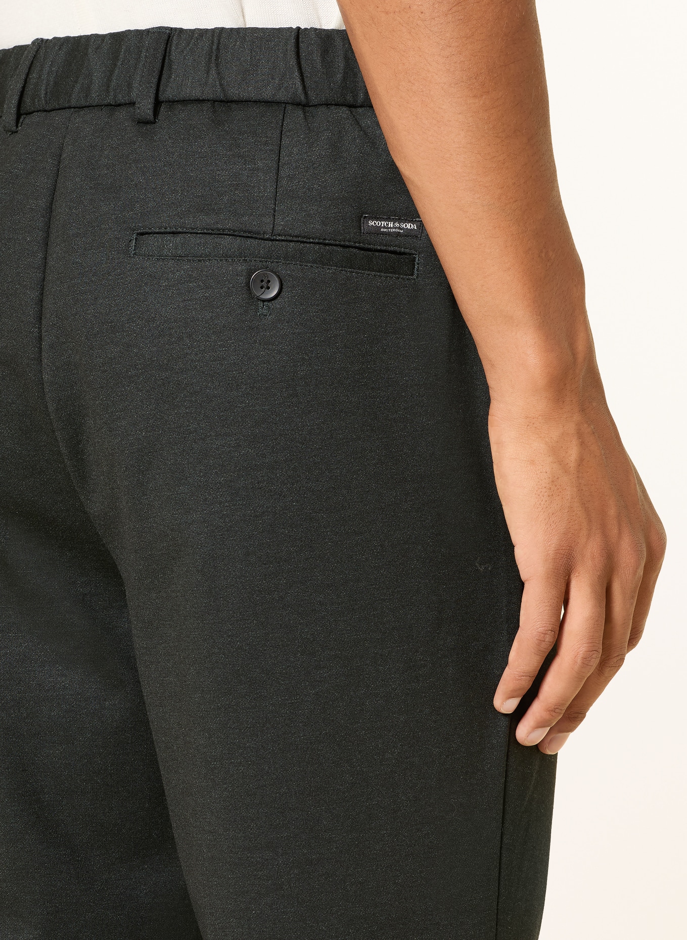 SCOTCH & SODA FINCH Slim Fit Chinos: BLACK