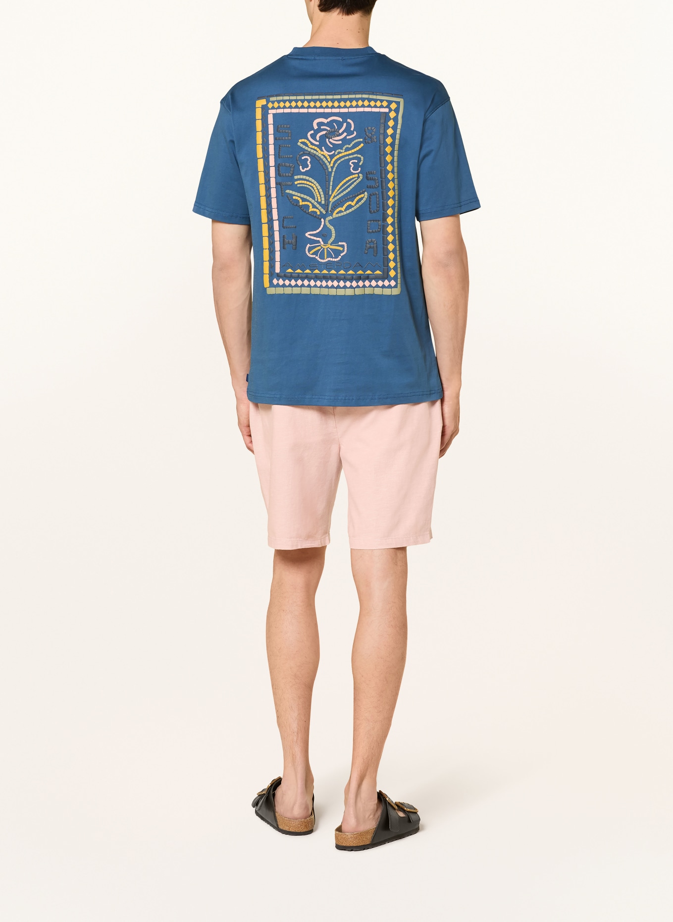 SCOTCH & SODA T-Shirt: BLAU / GELB / GRÜN