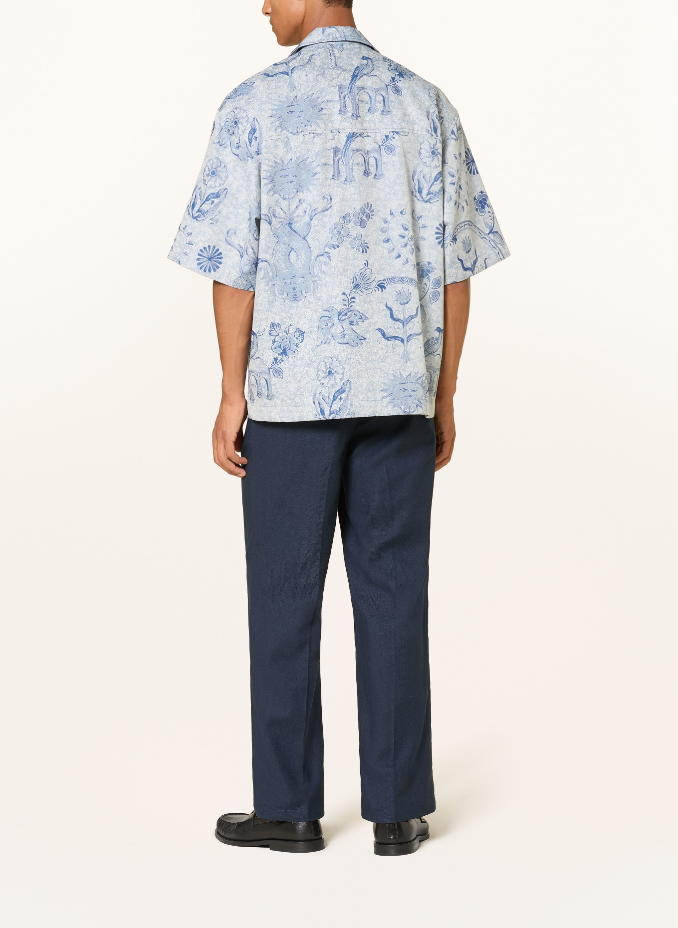 SCOTCH & SODA Chino OTIS Relaxed Straight Fit: DONKERBLAUW