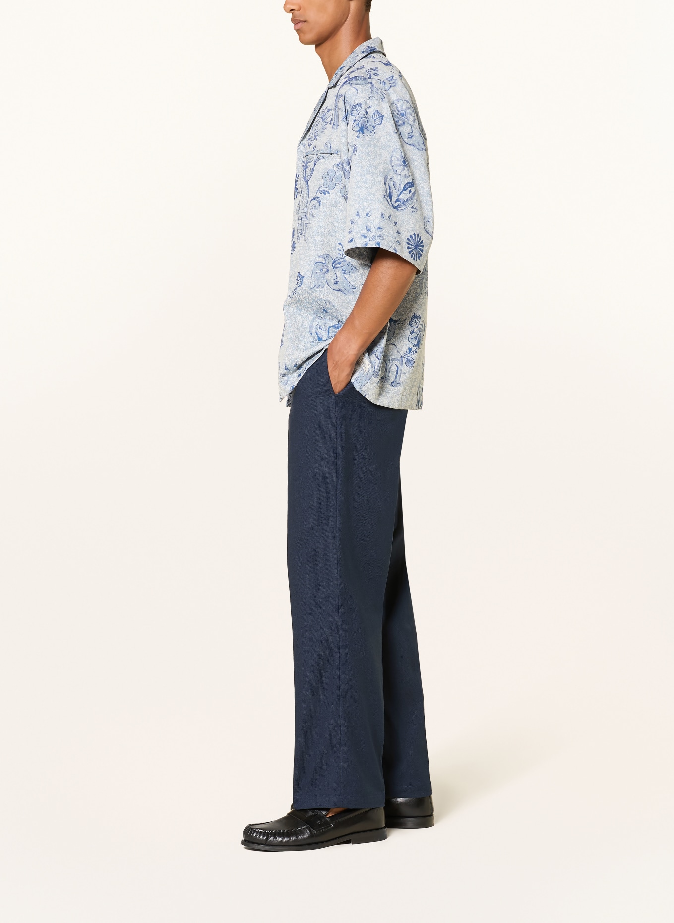 SCOTCH & SODA Chino OTIS Relaxed Straight Fit: DONKERBLAUW