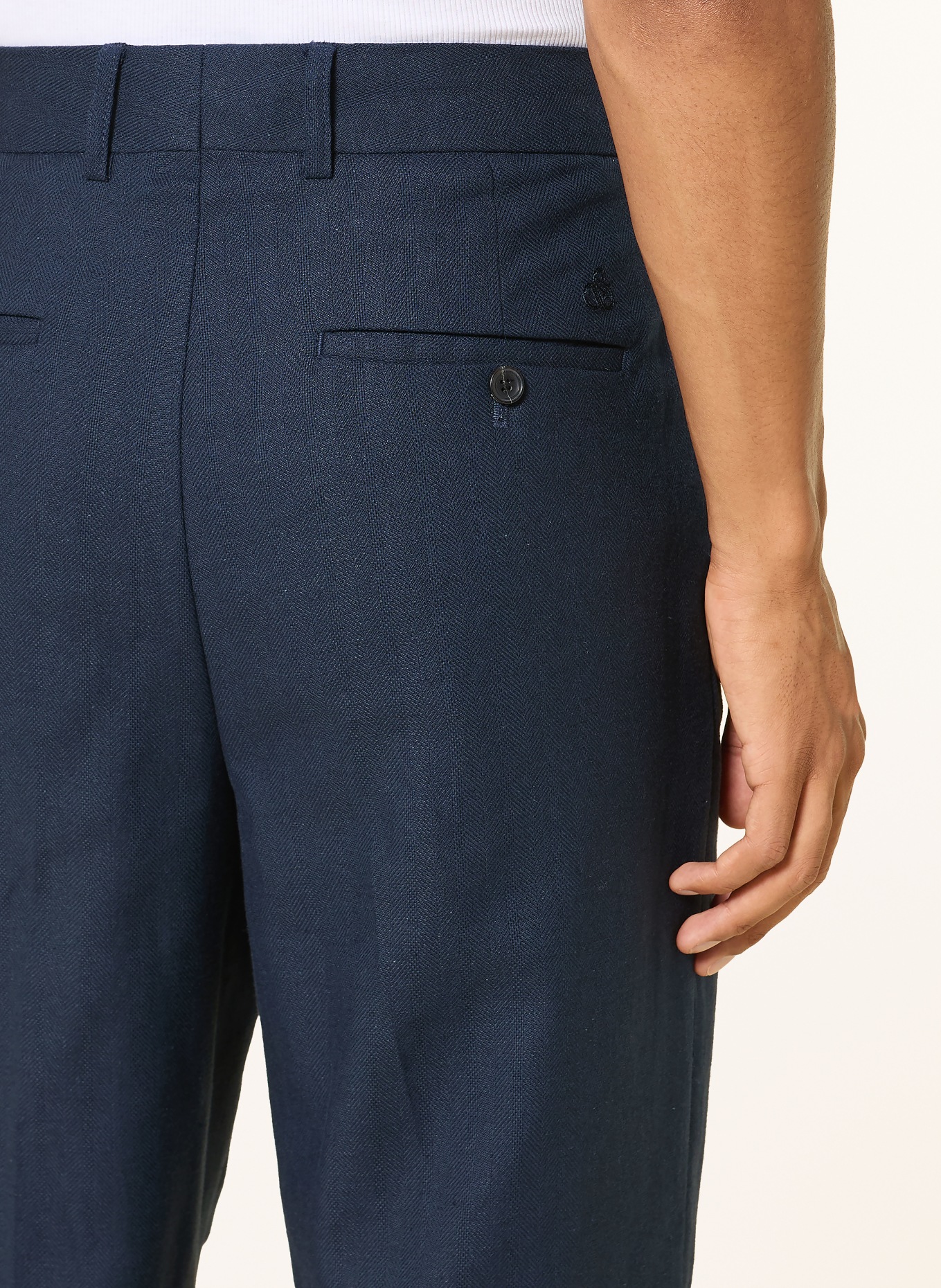 SCOTCH & SODA Chino OTIS Relaxed Straight Fit: DONKERBLAUW