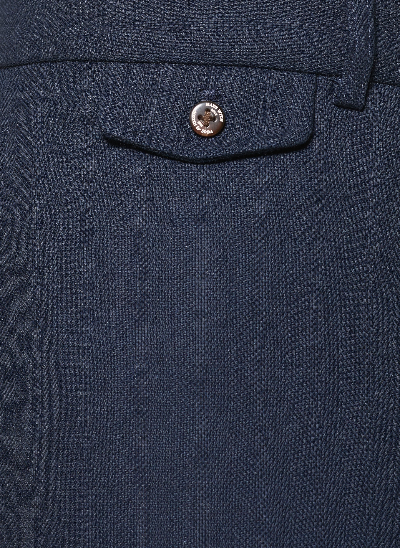 SCOTCH & SODA Chino OTIS Relaxed Straight Fit: DONKERBLAUW