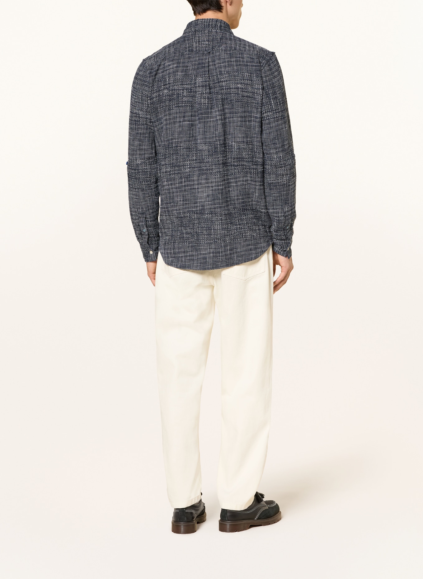 SCOTCH & SODA Overshirt: DUNKELBLAU / WEISS