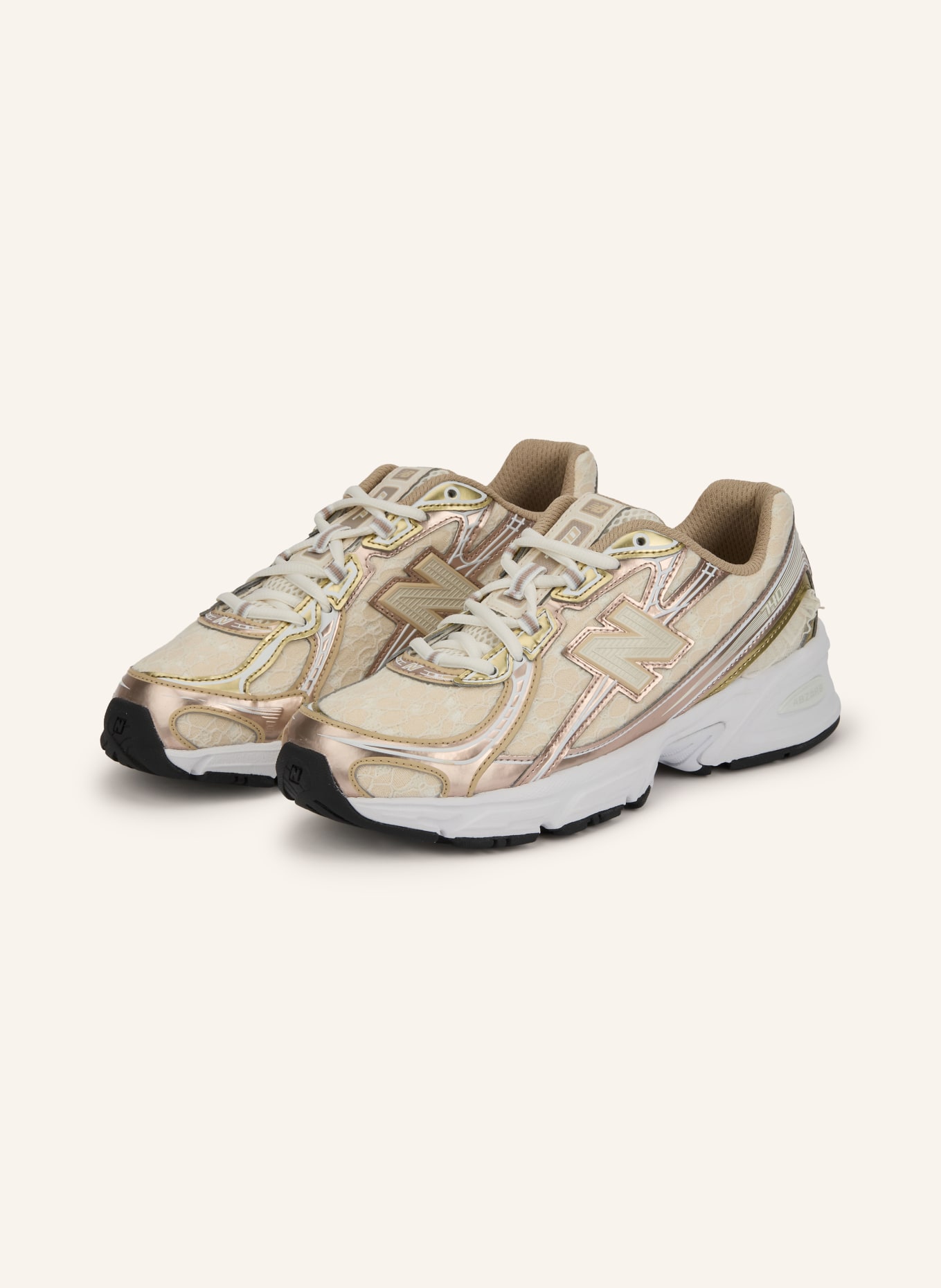 new balance Sneakersy 740: REŽNÁ / ZLATÁ / STARORŮŽOVÁ