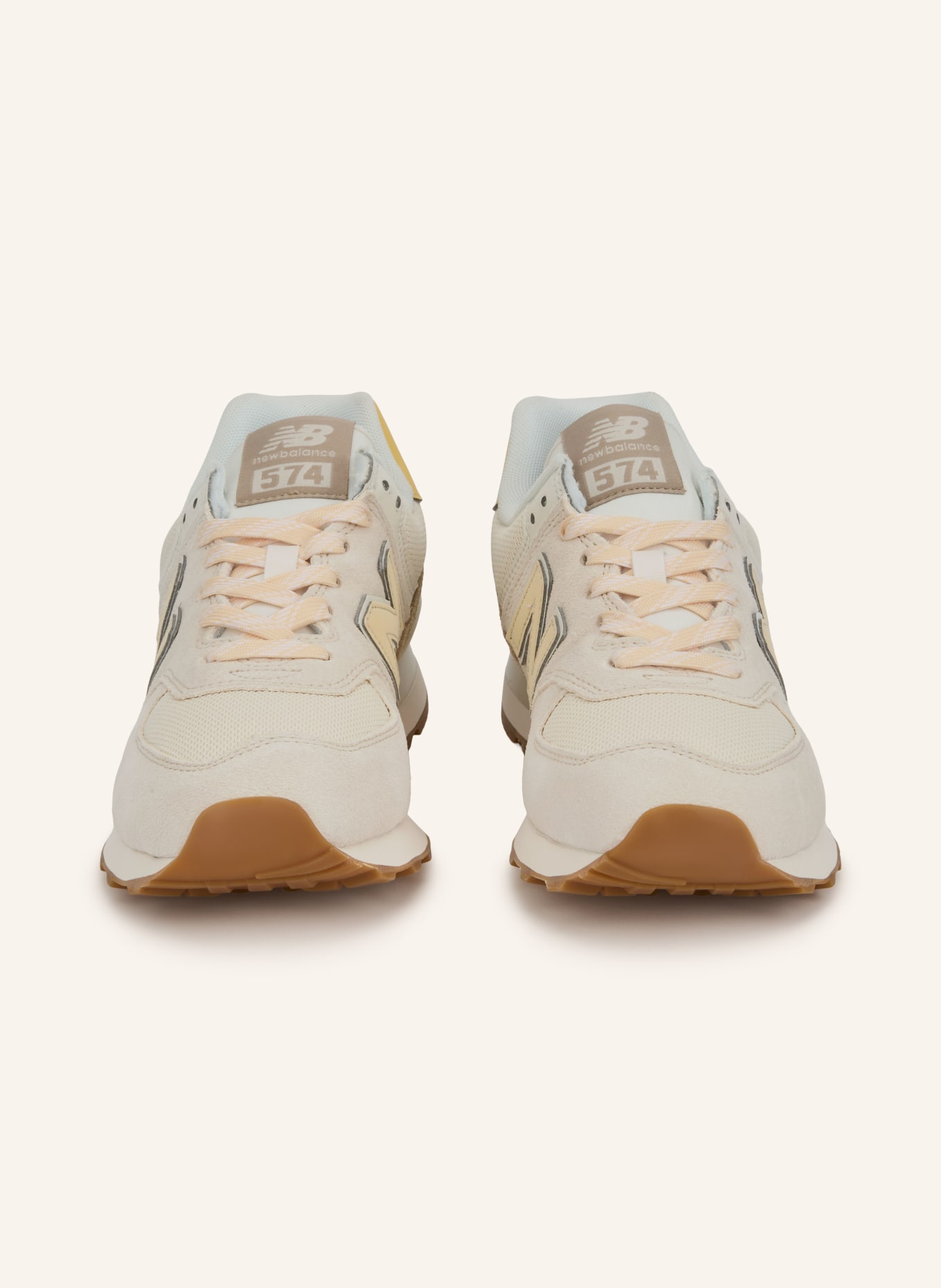 new balance Sneakersy 574: REŽNÁ / BÉŽOVÁ / TMAVĚ ŽLUTÁ