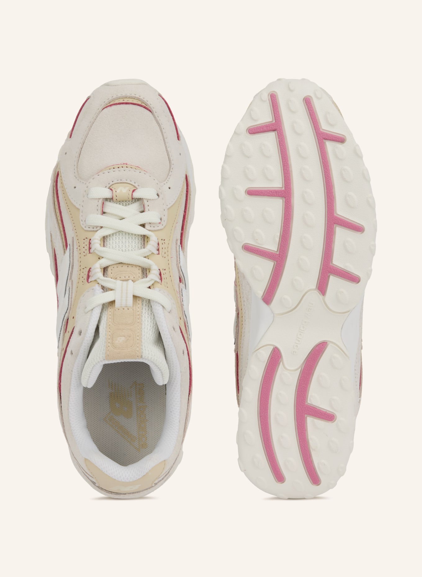 new balance Sneaker 204: CREME / BEIGE / ROT