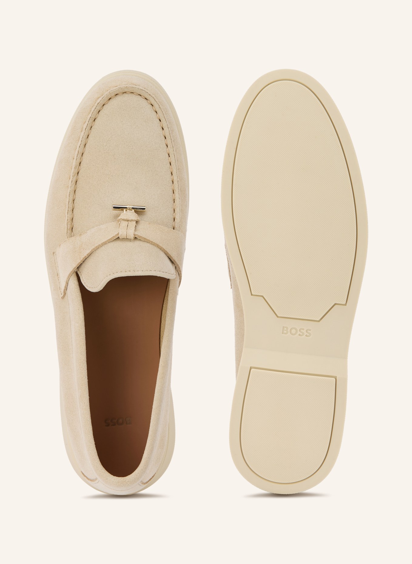 BOSS SIENNE Loafers: ECRU