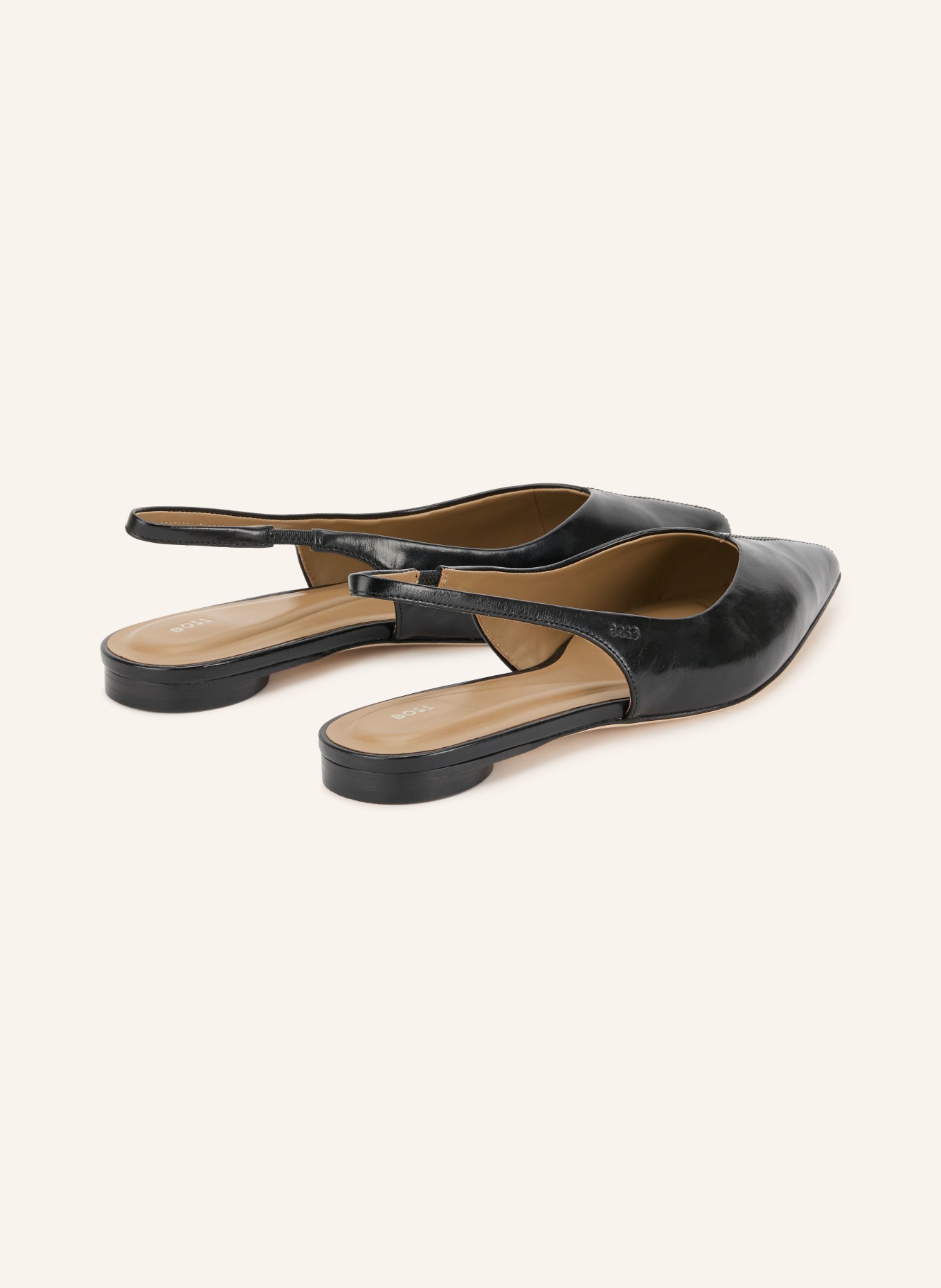 BOSS Slingback-ballerina's MIAH: ZWART
